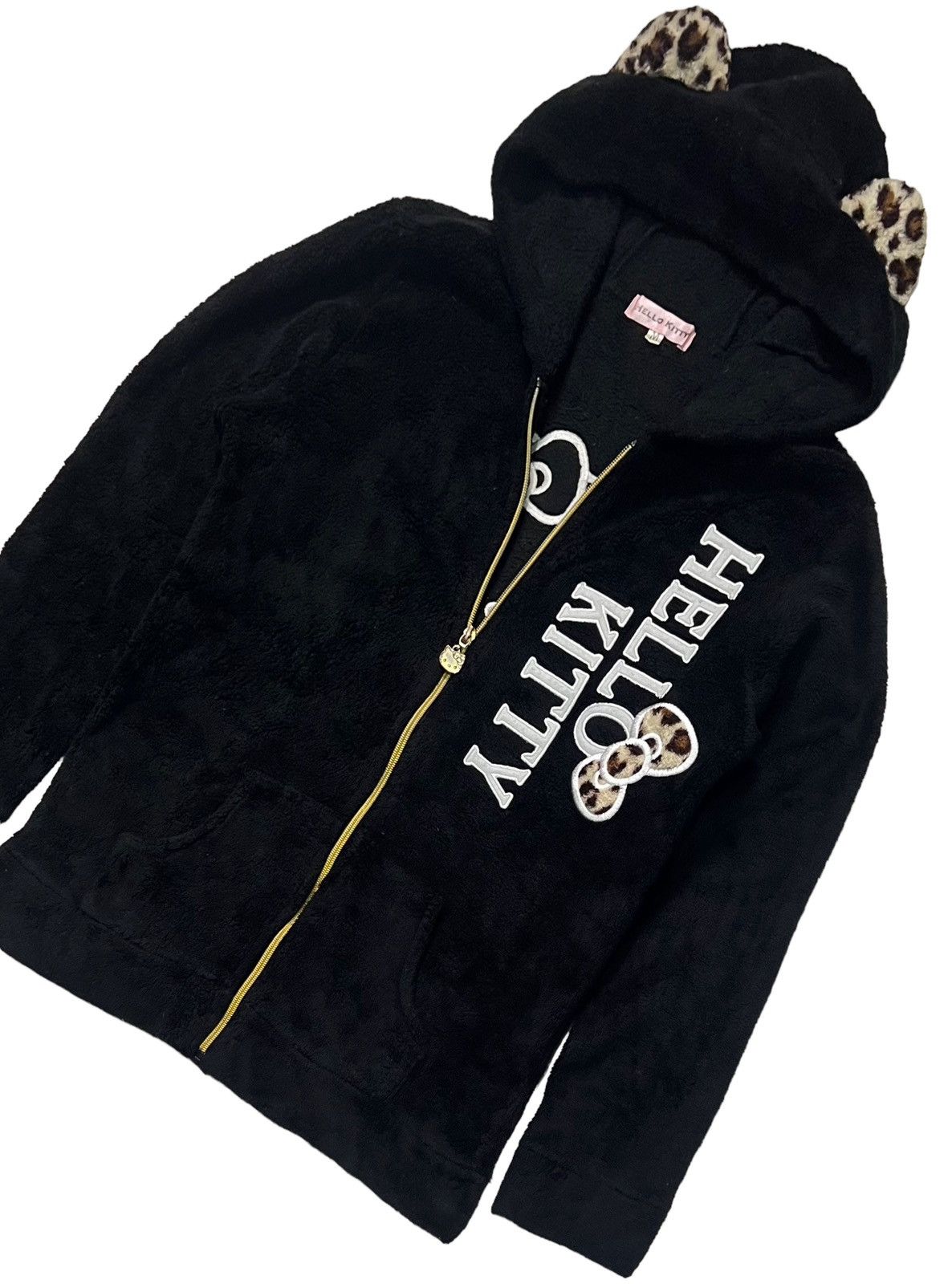 Cartoon Network × Vintage VTG EMBROIDERED HELLO KITTY SANRIO FLEECE HOODIE WITH EAR Size S / US 4 / IT 40 - 8 Thumbnail