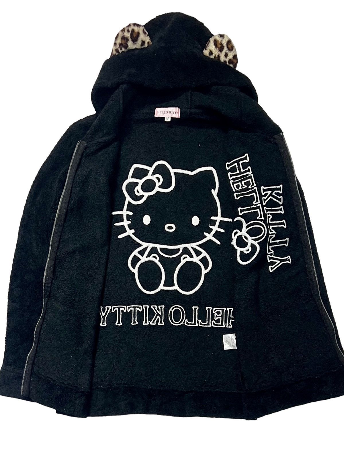 Cartoon Network × Vintage VTG EMBROIDERED HELLO KITTY SANRIO FLEECE HOODIE WITH EAR Size S / US 4 / IT 40 - 14 Thumbnail