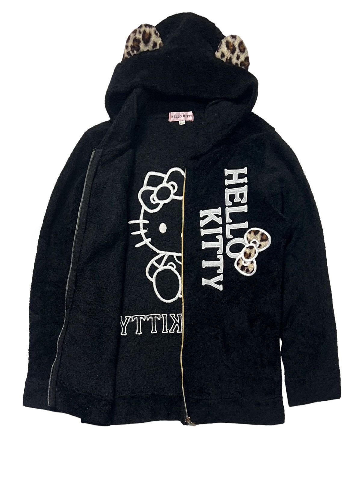 Cartoon Network × Vintage VTG EMBROIDERED HELLO KITTY SANRIO FLEECE HOODIE WITH EAR Size S / US 4 / IT 40 - 13 Thumbnail
