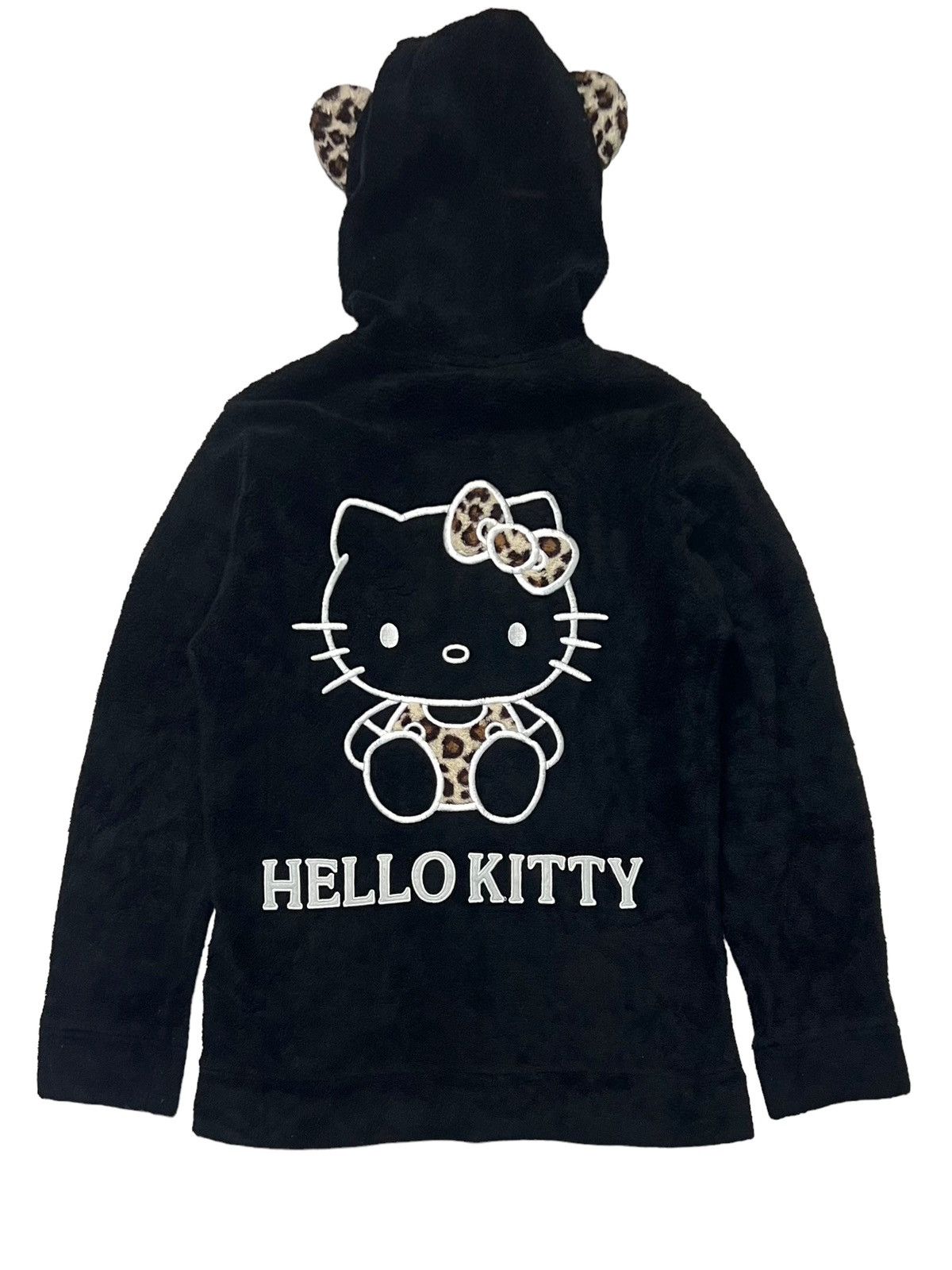 Cartoon Network × Vintage VTG EMBROIDERED HELLO KITTY SANRIO FLEECE HOODIE WITH EAR Size S / US 4 / IT 40 - 3 Thumbnail