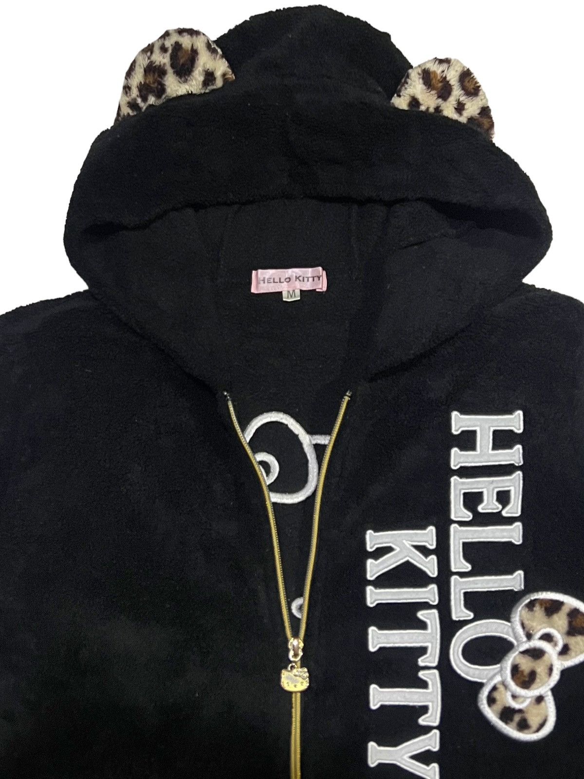 Cartoon Network × Vintage VTG EMBROIDERED HELLO KITTY SANRIO FLEECE HOODIE WITH EAR Size S / US 4 / IT 40 - 5 Thumbnail