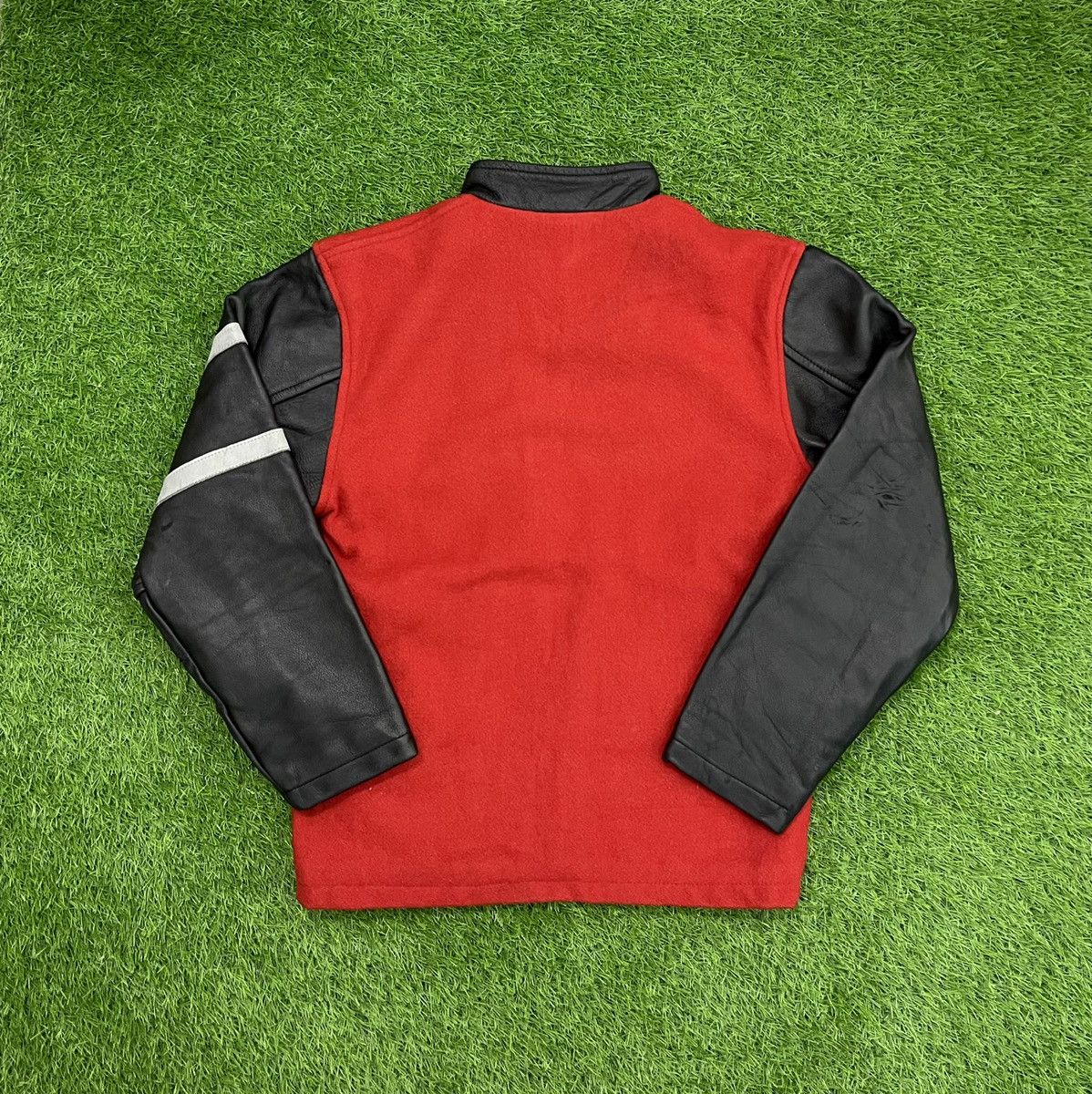 Vintage Vintage Iron Head Wool Sleeve Leather Varsity Jacket Size US S / EU 44-46 / 1 - 3 Thumbnail