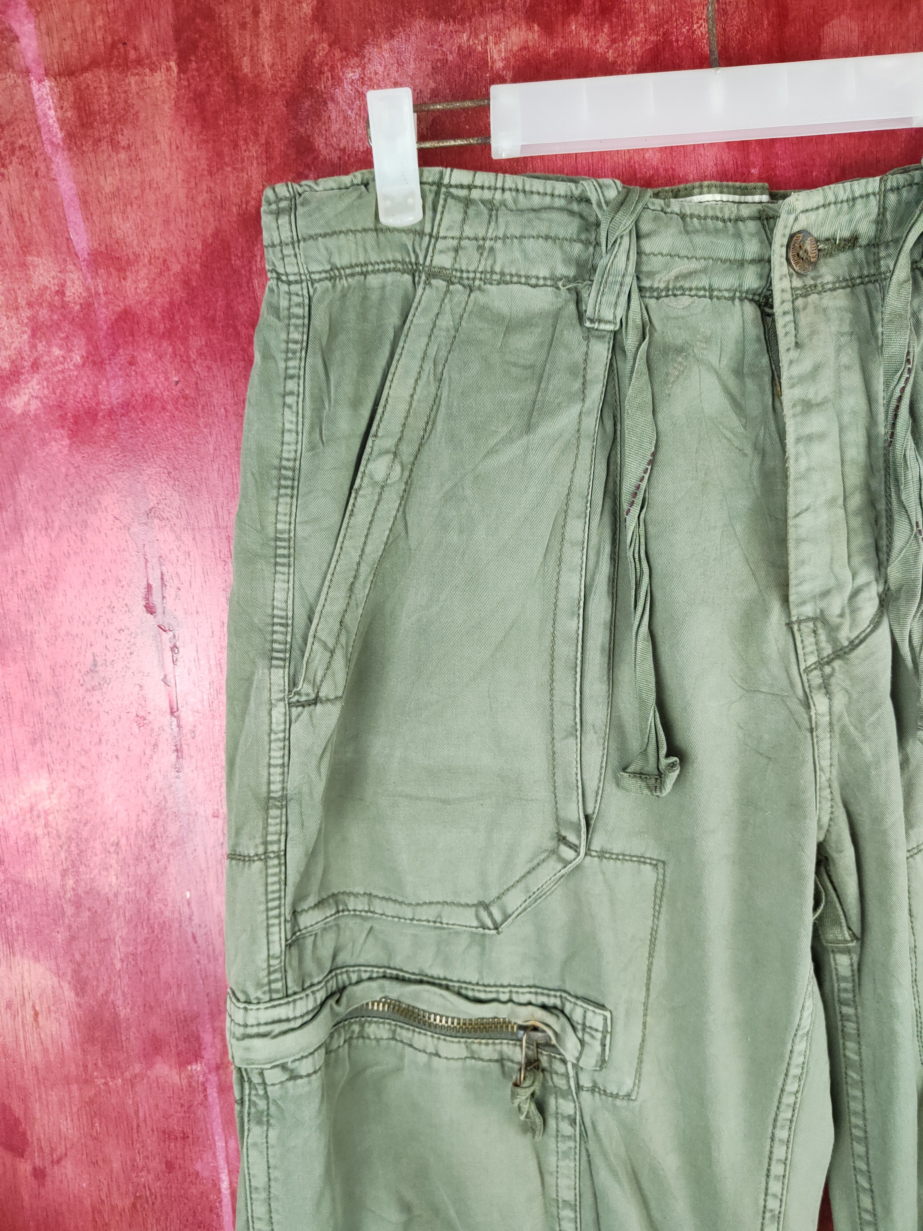 Abercrombie & Fitch Abercrombie & Fitch Multipocket Tactical Cargo Pants #S790DL Size US 34 / EU 50 - 3 Thumbnail