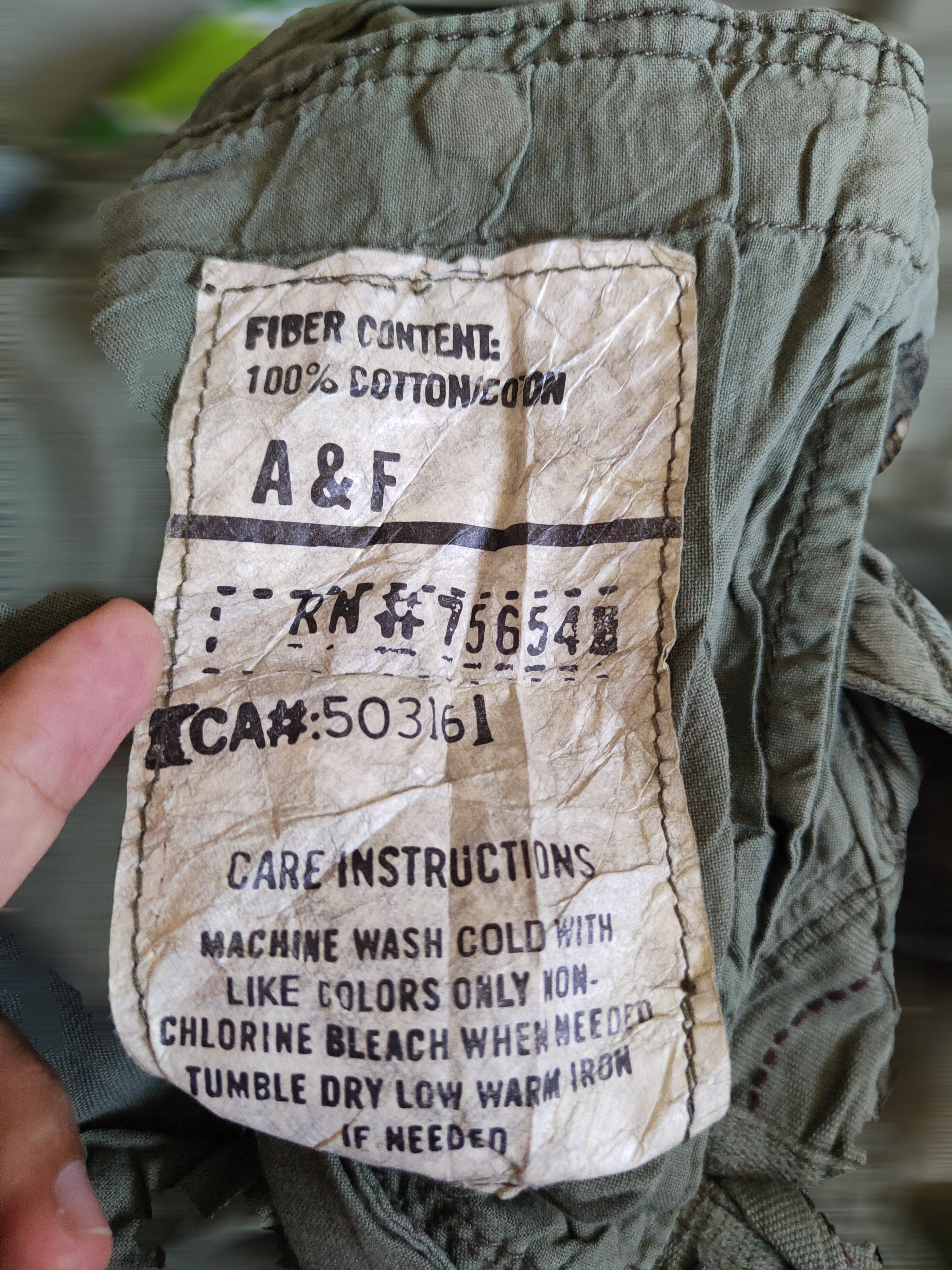 Abercrombie & Fitch Abercrombie & Fitch Multipocket Tactical Cargo Pants #S790DL Size US 34 / EU 50 - 17 Thumbnail
