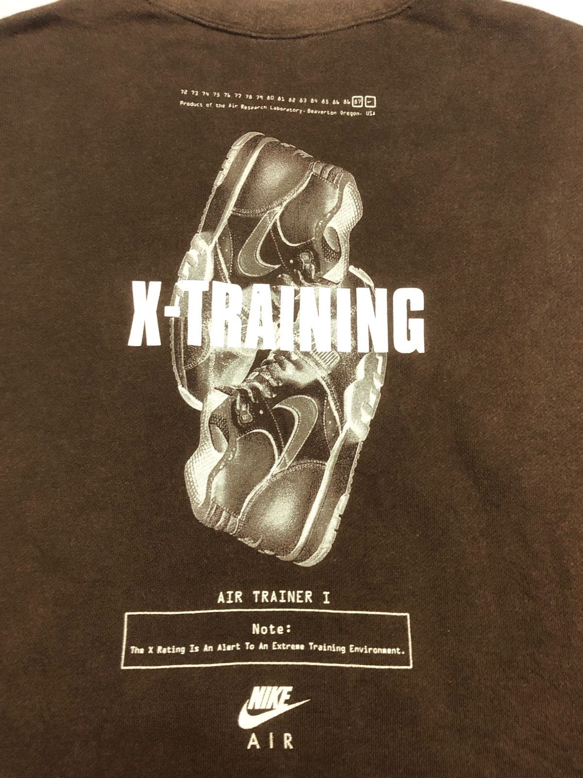 Nike X-Rated NIKE Sweatshirt X-Training Big Logo Sz XL Size US XL / EU 56 / 4 - 2 Thumbnail