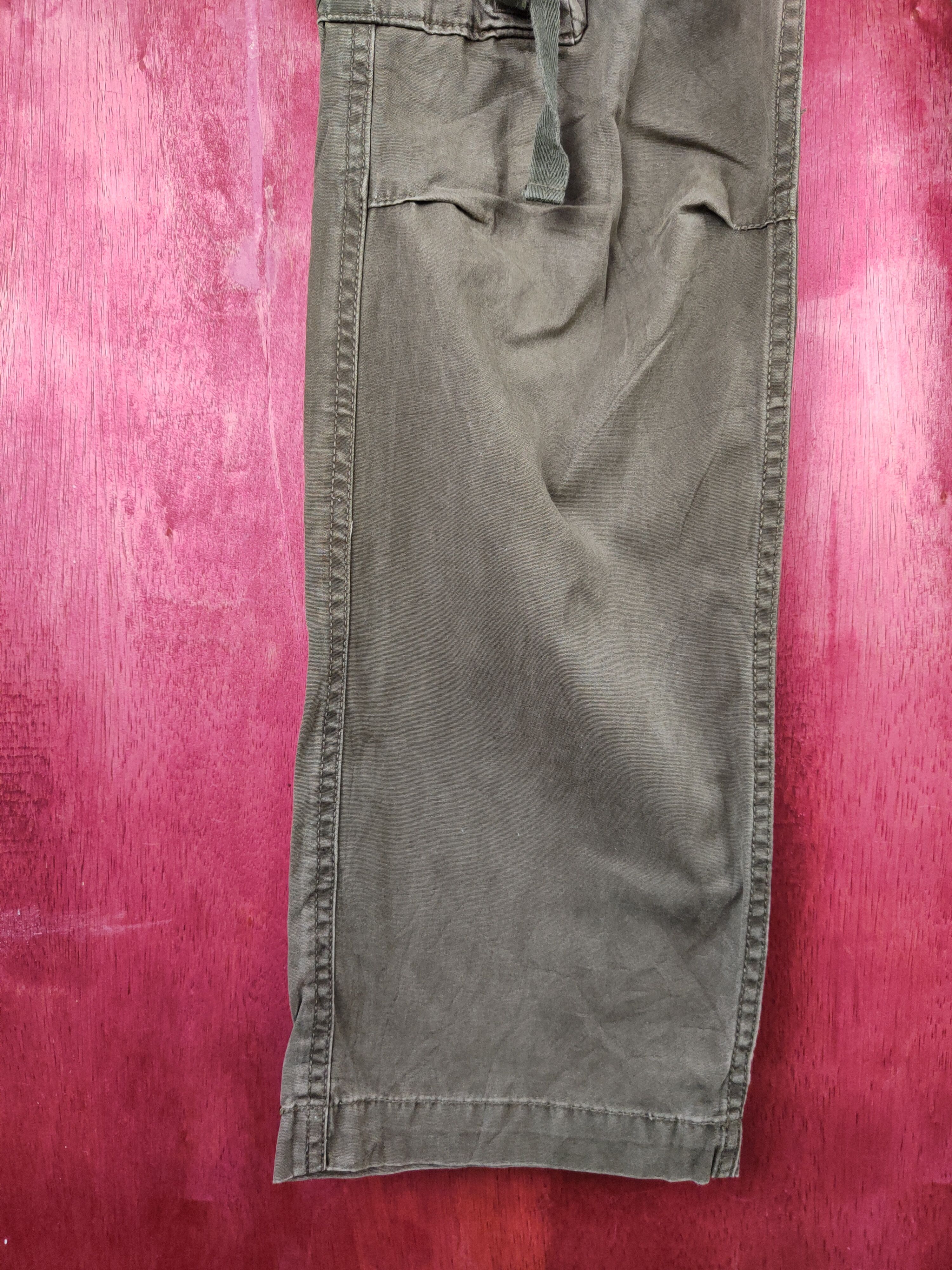 Japanese Brand Militia Dark Olive Multipocket Tactical Cargo Pants #S780DL Size US 30 / EU 46 - 4 Thumbnail