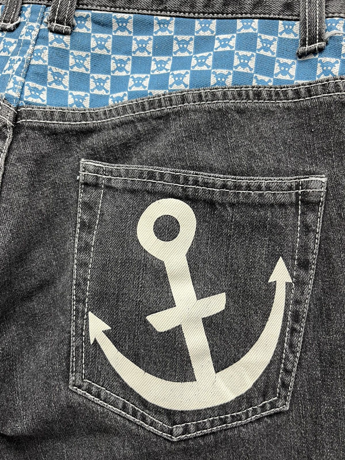 One Piece RARE🔥Vtg 90’s MONKEY D. LUFFY ONE PIECE ANIME Black Denim Size US 28 / EU 44 - 5 Thumbnail