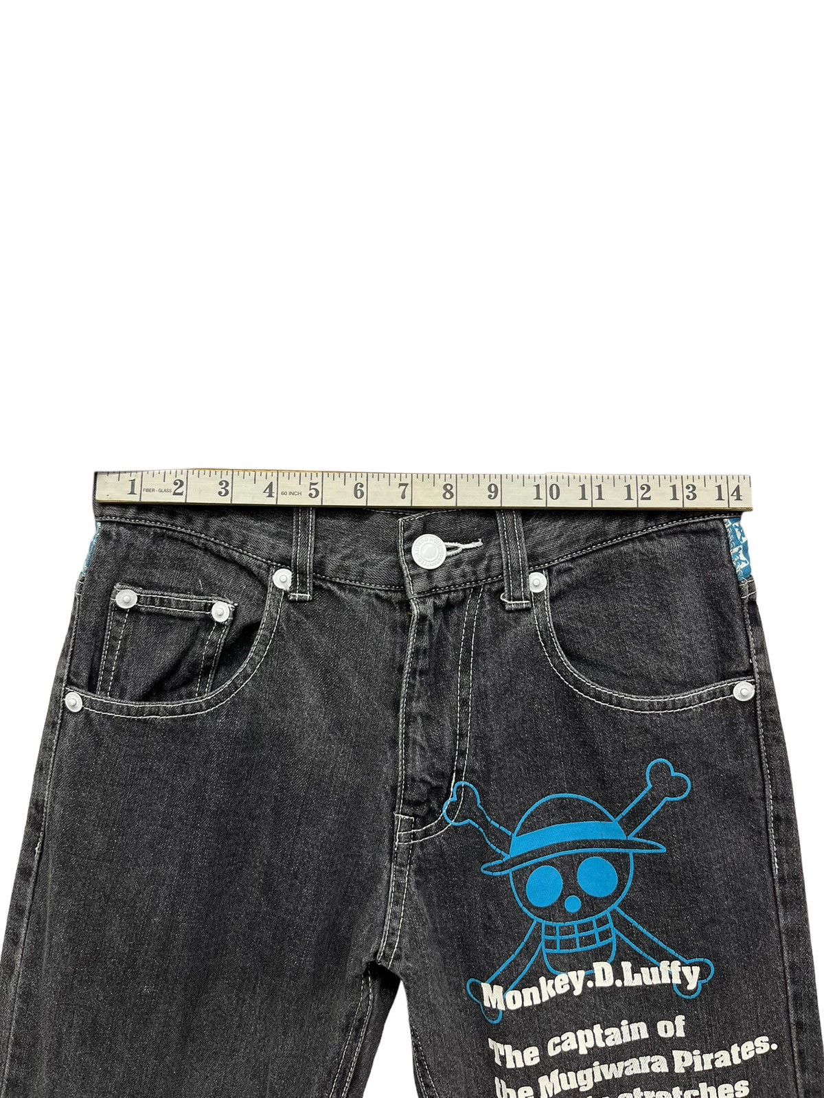 One Piece RARE🔥Vtg 90’s MONKEY D. LUFFY ONE PIECE ANIME Black Denim Size US 28 / EU 44 - 8 Thumbnail