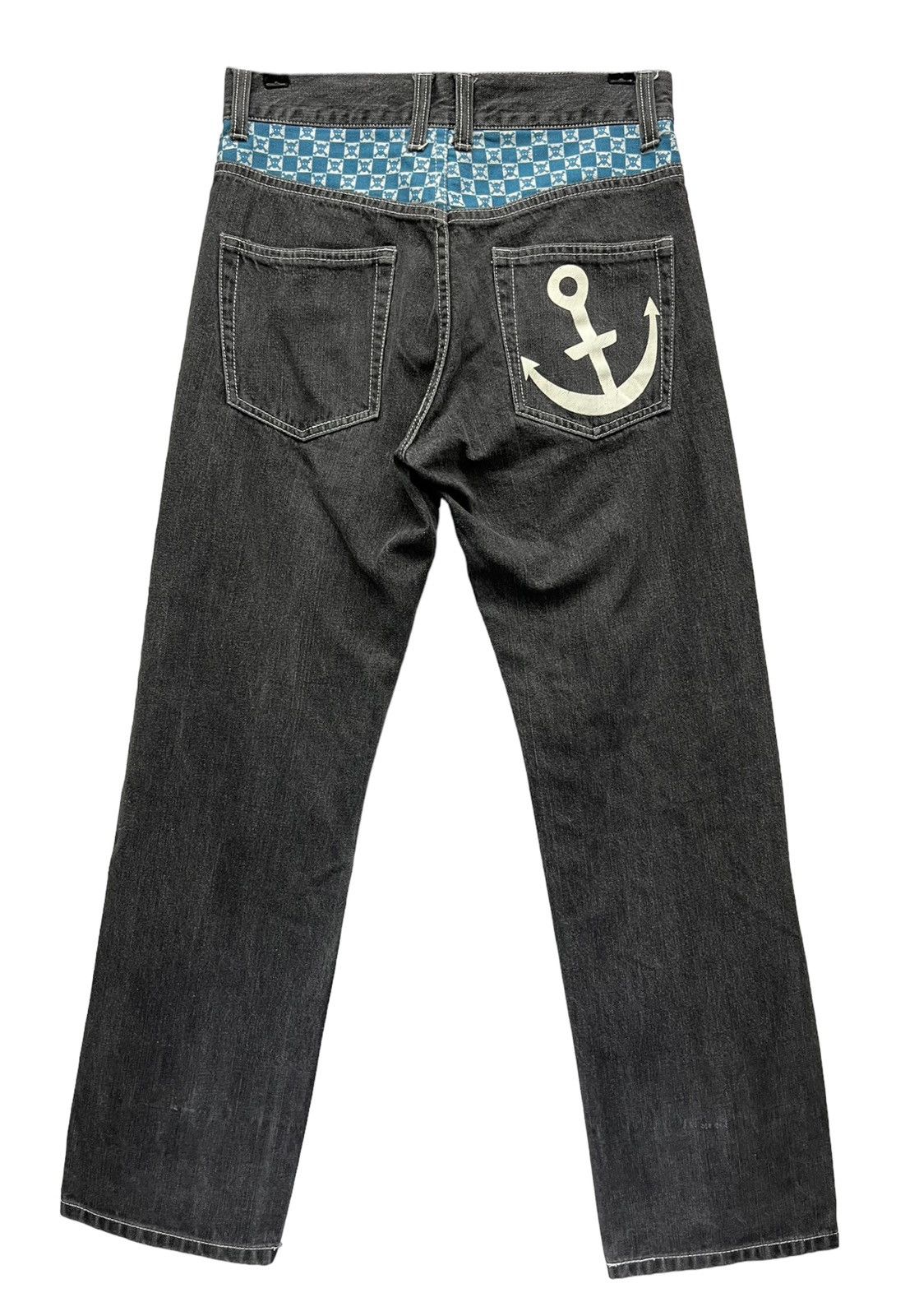 One Piece RARE🔥Vtg 90’s MONKEY D. LUFFY ONE PIECE ANIME Black Denim Size US 28 / EU 44 - 4 Thumbnail