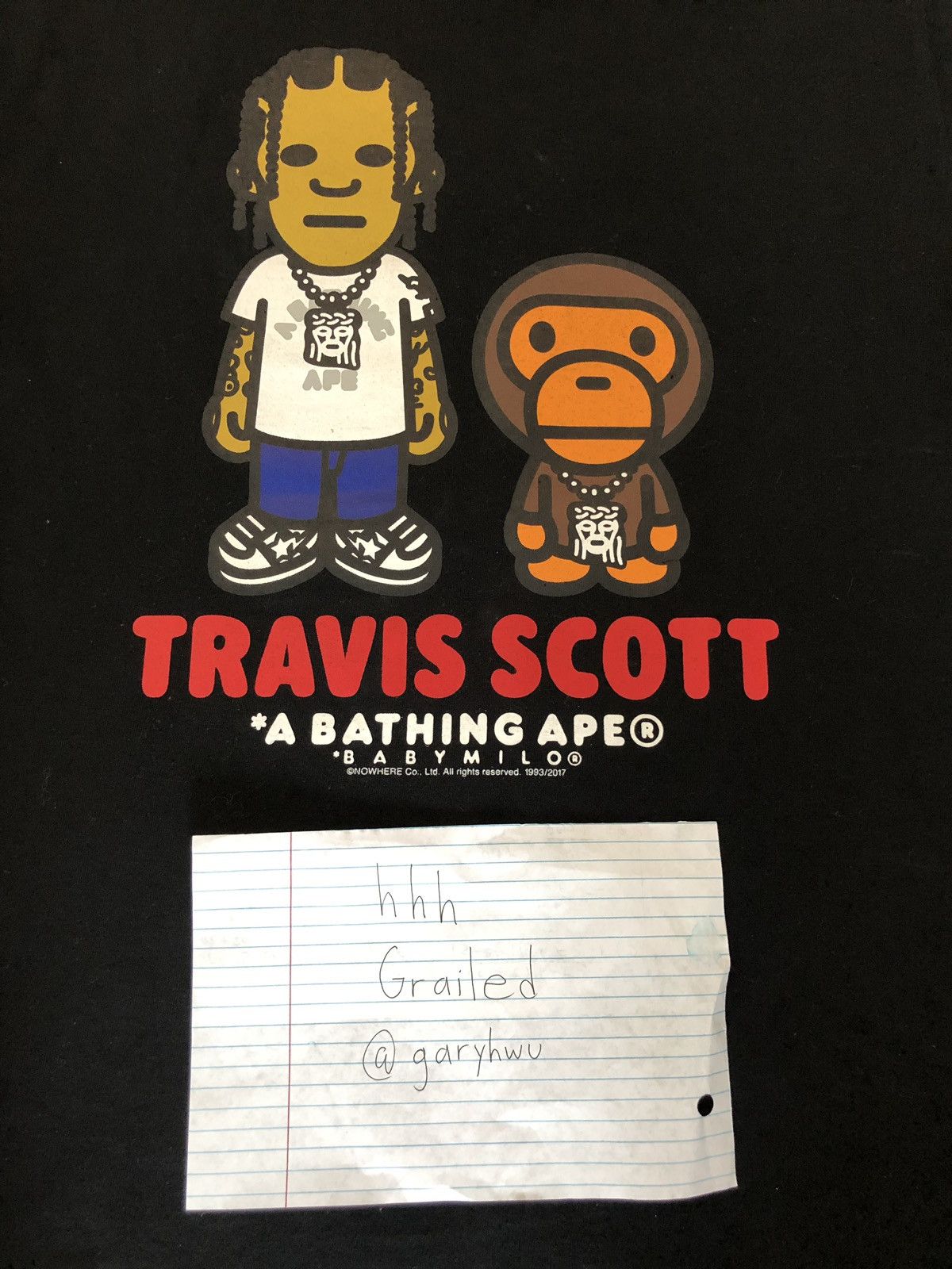 Bape × Travis Scott Bape x Travis Scott Milo Tee Size US L / EU 52-54 / 3 - 3 Thumbnail