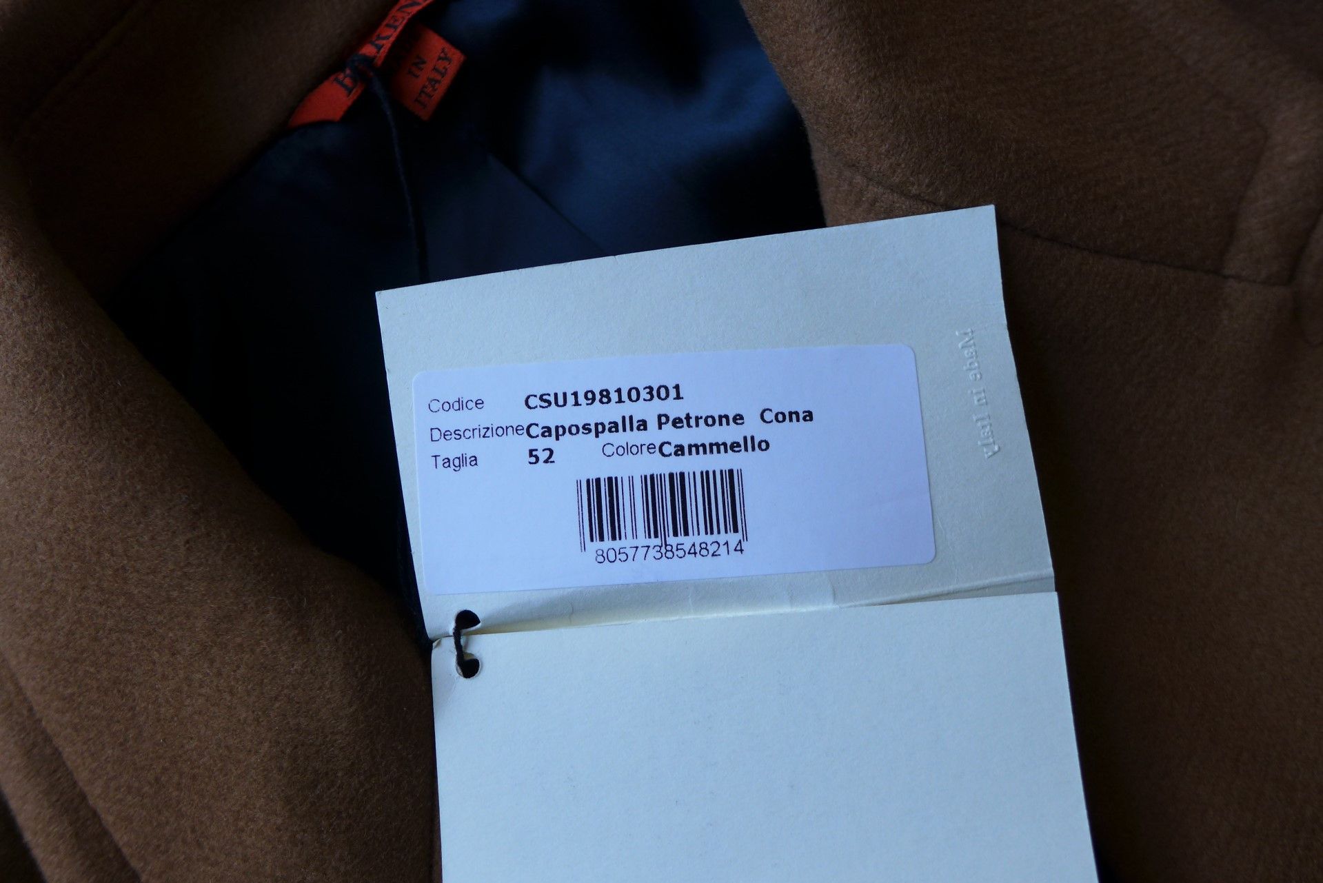 Barena Barena Petrone Double Breasted Overcoat - Camel Wool Size US L / EU 52-54 / 3 - 7 Thumbnail