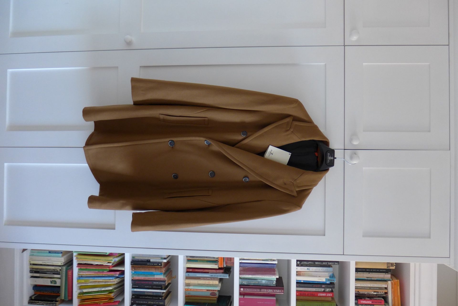 image of Barena Petrone Double Breasted Overcoat - Camel Wool, Men's (Size Large)