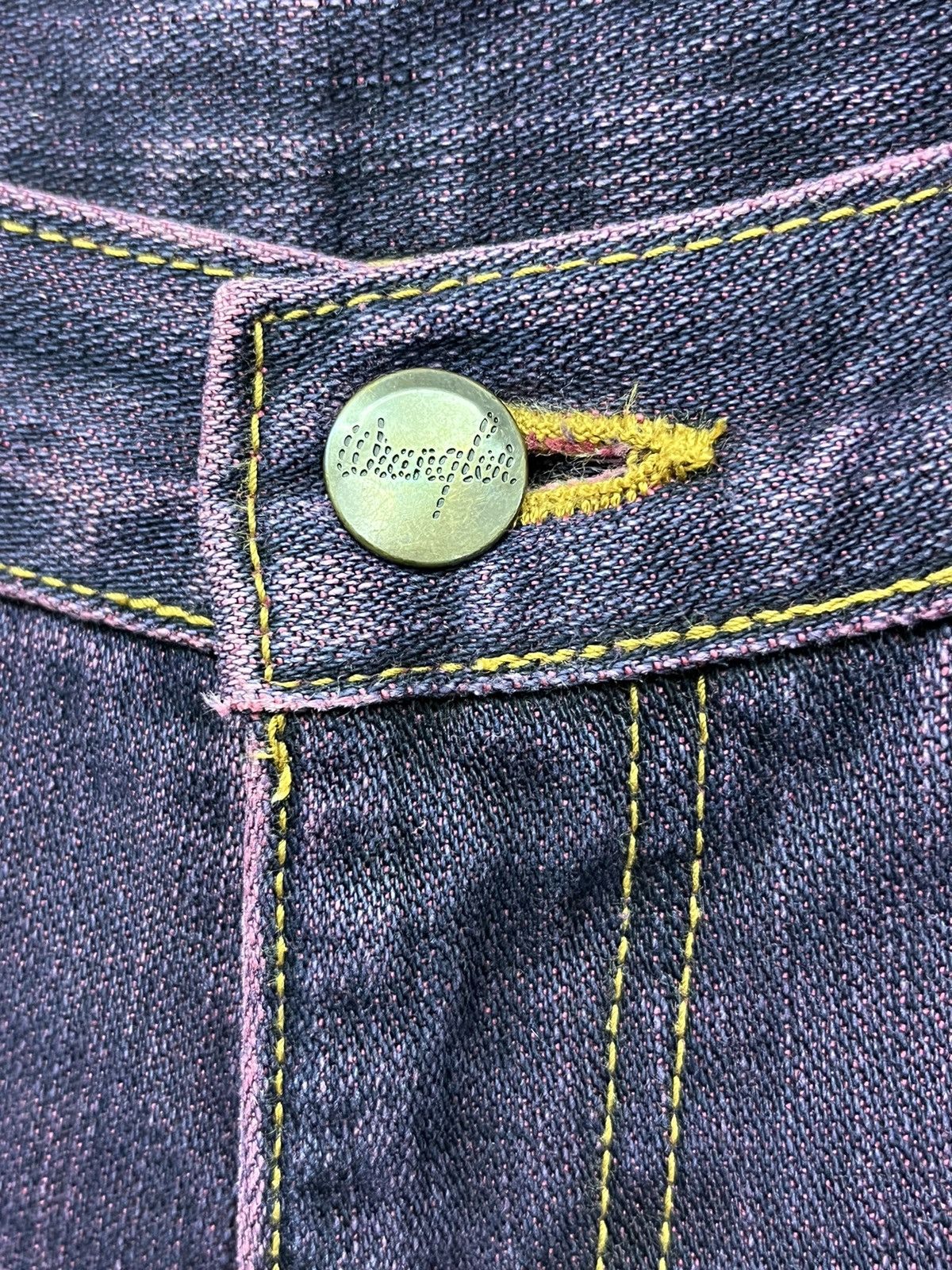 Indigo 🔥Indigo Purple Vtg Blue Bell High Waist Flare Denim Japan Size US 28 / EU 44 - 5 Thumbnail
