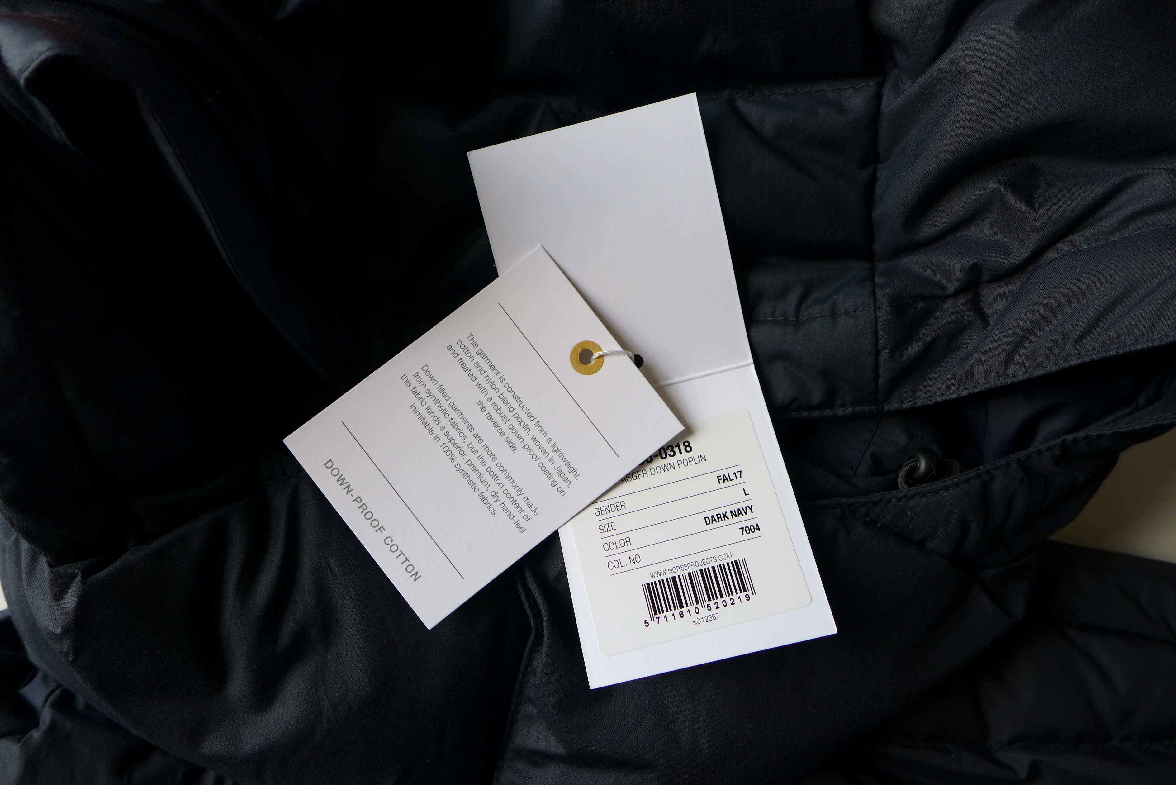 Norse Projects Norse Projects Asger Down Poplin Jacket - Dark Navy Size US L / EU 52-54 / 3 - 11 Thumbnail