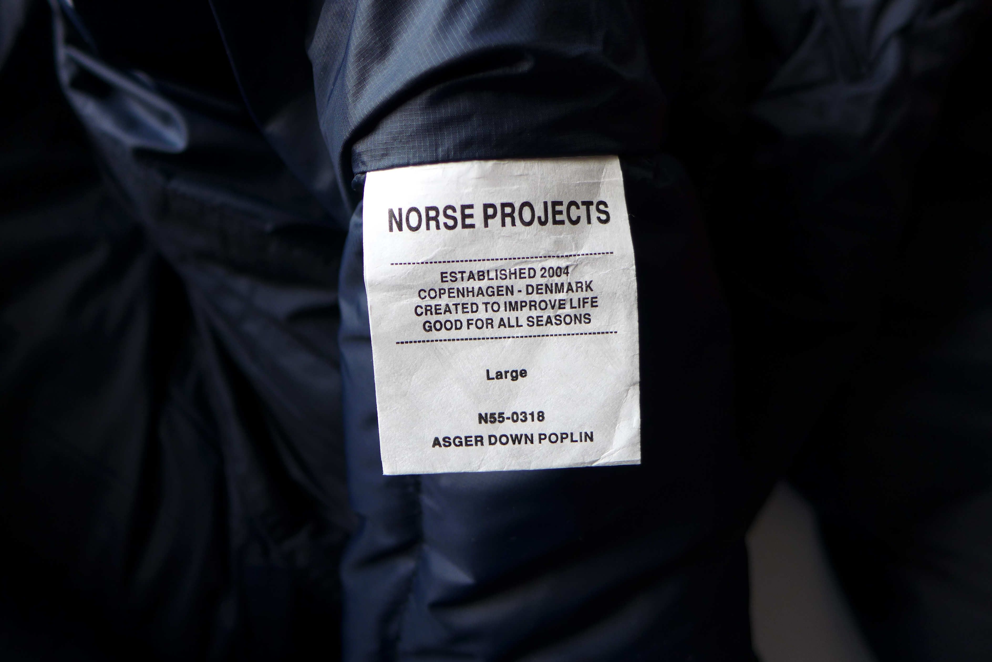 Norse Projects Norse Projects Asger Down Poplin Jacket - Dark Navy Size US L / EU 52-54 / 3 - 12 Thumbnail