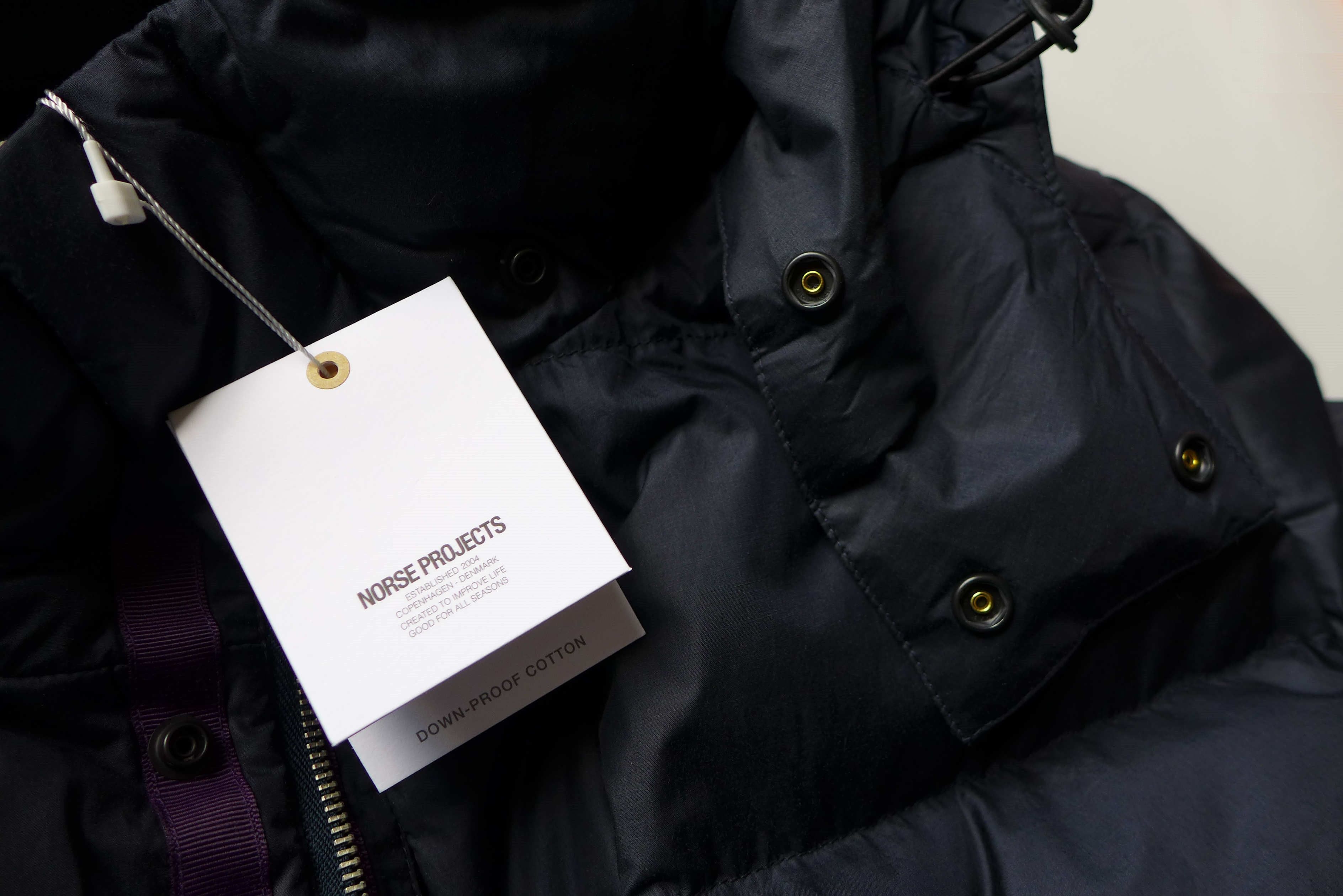 Norse Projects Norse Projects Asger Down Poplin Jacket - Dark Navy Size US L / EU 52-54 / 3 - 7 Thumbnail