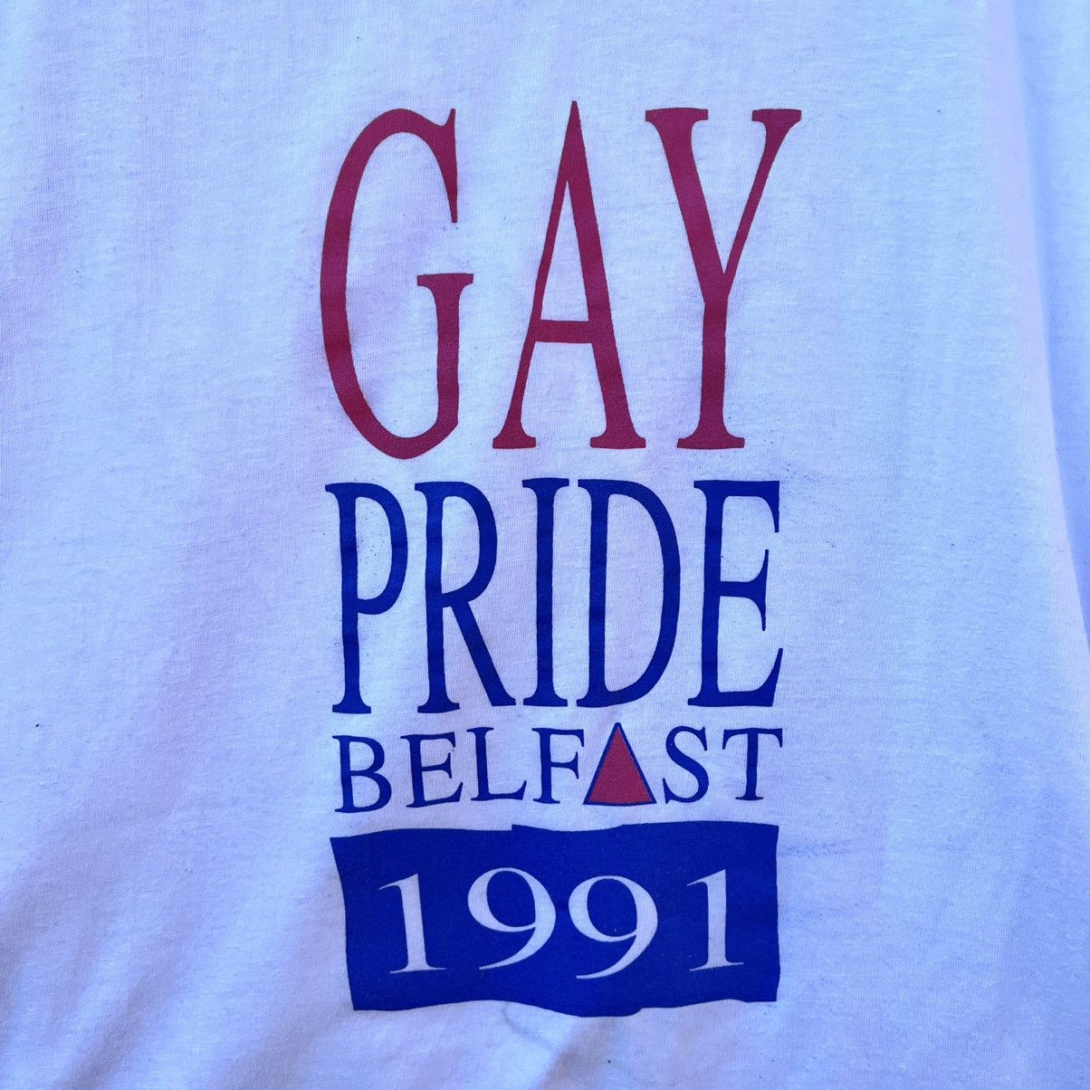 Vintage Gay Pride Belfast 1991 Promotional LGBT Size US L / EU 52-54 / 3 - 4 Thumbnail