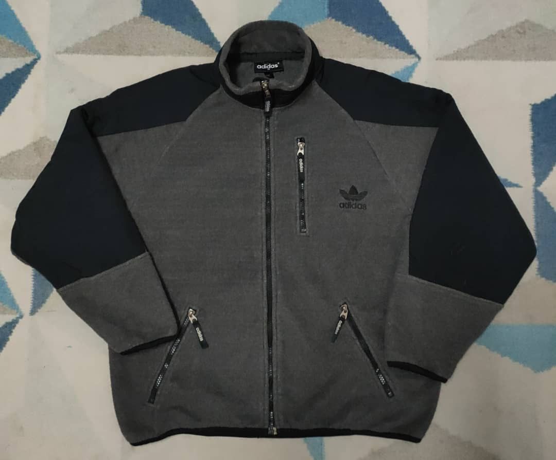 Adidas Vintage Adidas Zip Up Fleece Jacket Size US M / EU 48-50 / 2 - 1 Thumbnail