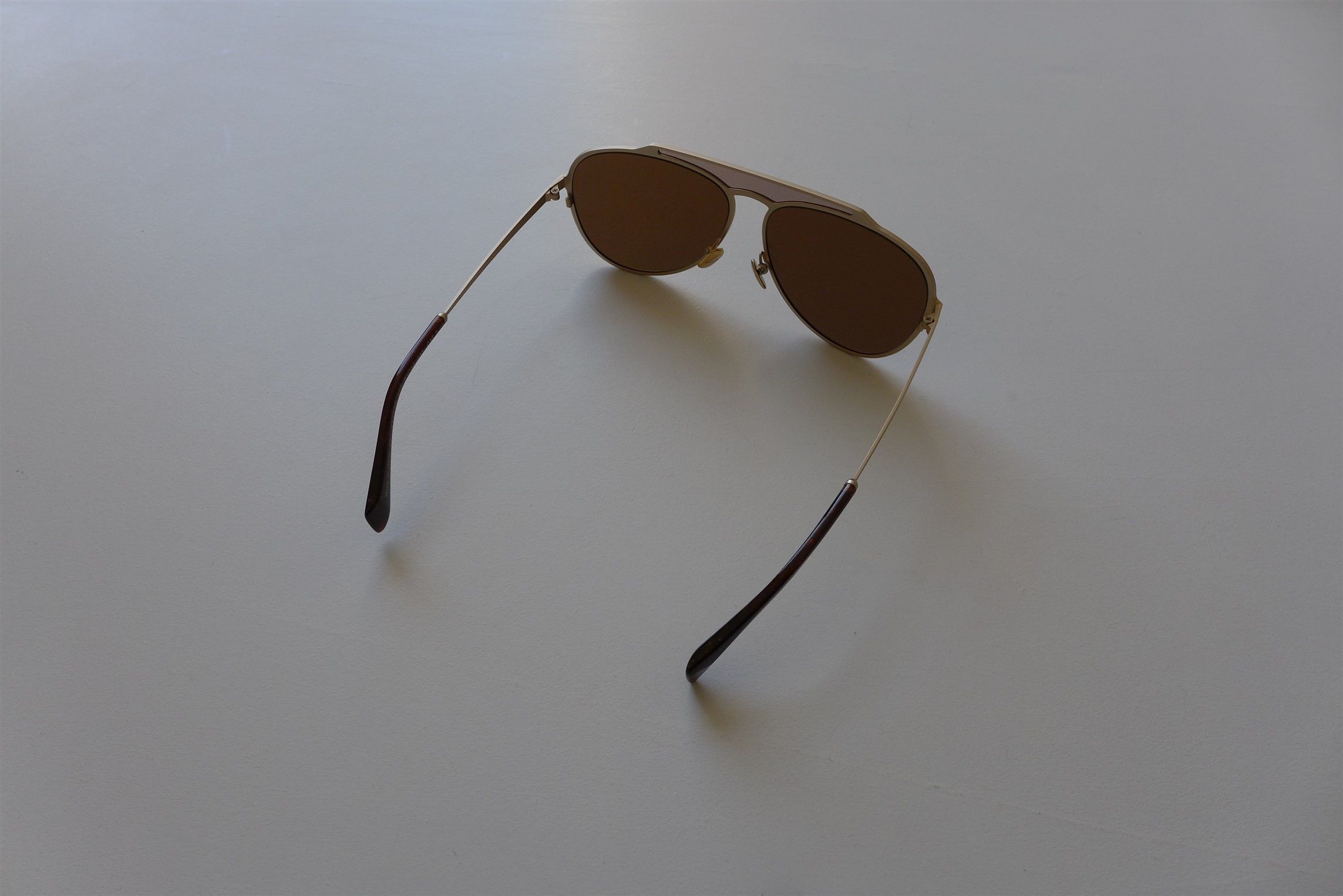 Yohji Yamamoto Yohji Yamamoto YY7039 Aviator Sunglasses -- Matte Gold Size ONE SIZE - 9 Thumbnail