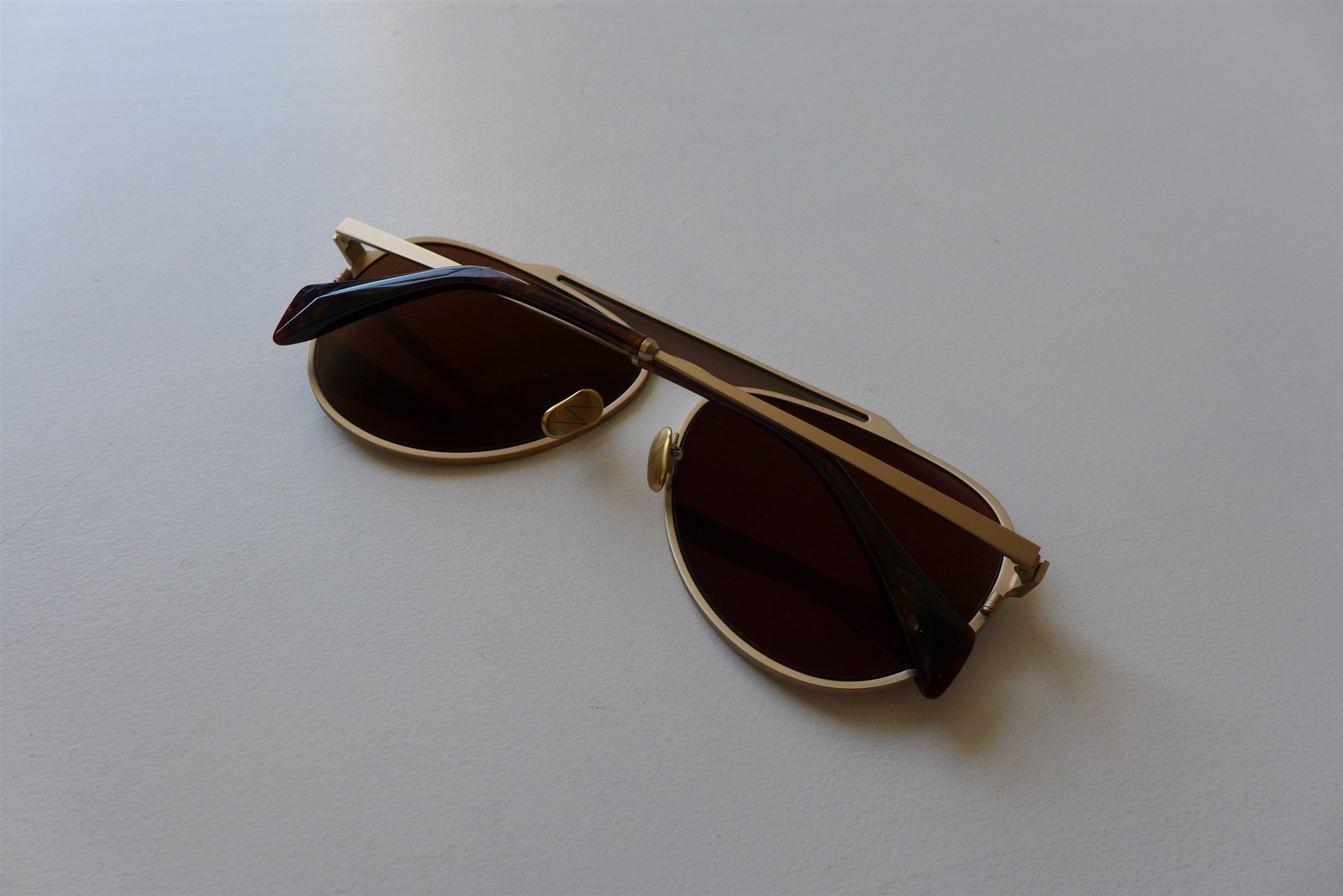Yohji Yamamoto Yohji Yamamoto YY7039 Aviator Sunglasses -- Matte Gold Size ONE SIZE - 1 Thumbnail