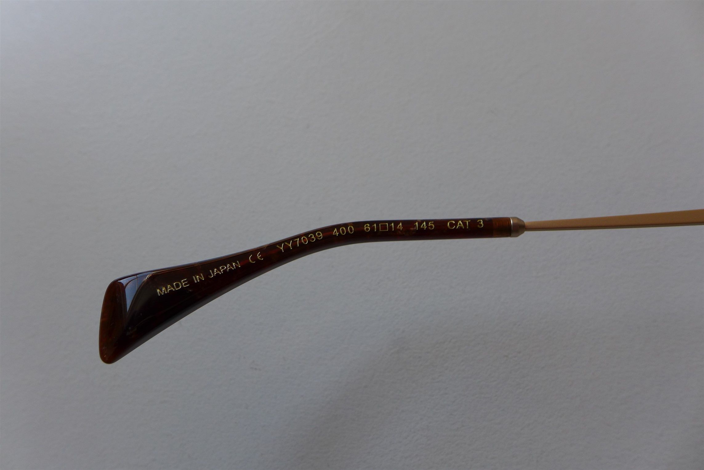 Yohji Yamamoto Yohji Yamamoto YY7039 Aviator Sunglasses -- Matte Gold Size ONE SIZE - 15 Thumbnail