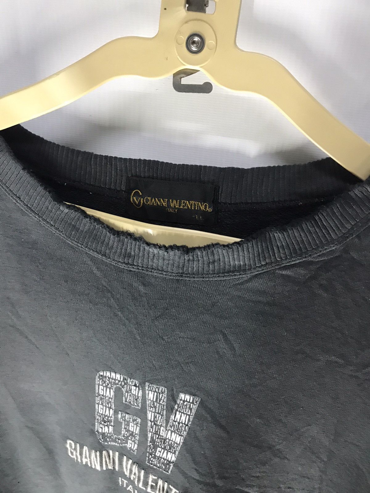 Gianni Valentino × Valentino Gianni Valentino spellout distressed sweatshirt Size US L / EU 52-54 / 3 - 6 Thumbnail