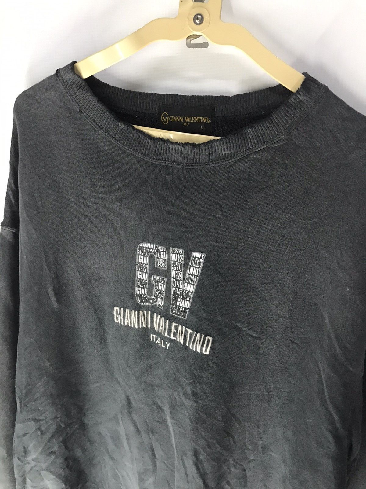 Gianni Valentino × Valentino Gianni Valentino spellout distressed sweatshirt Size US L / EU 52-54 / 3 - 5 Thumbnail