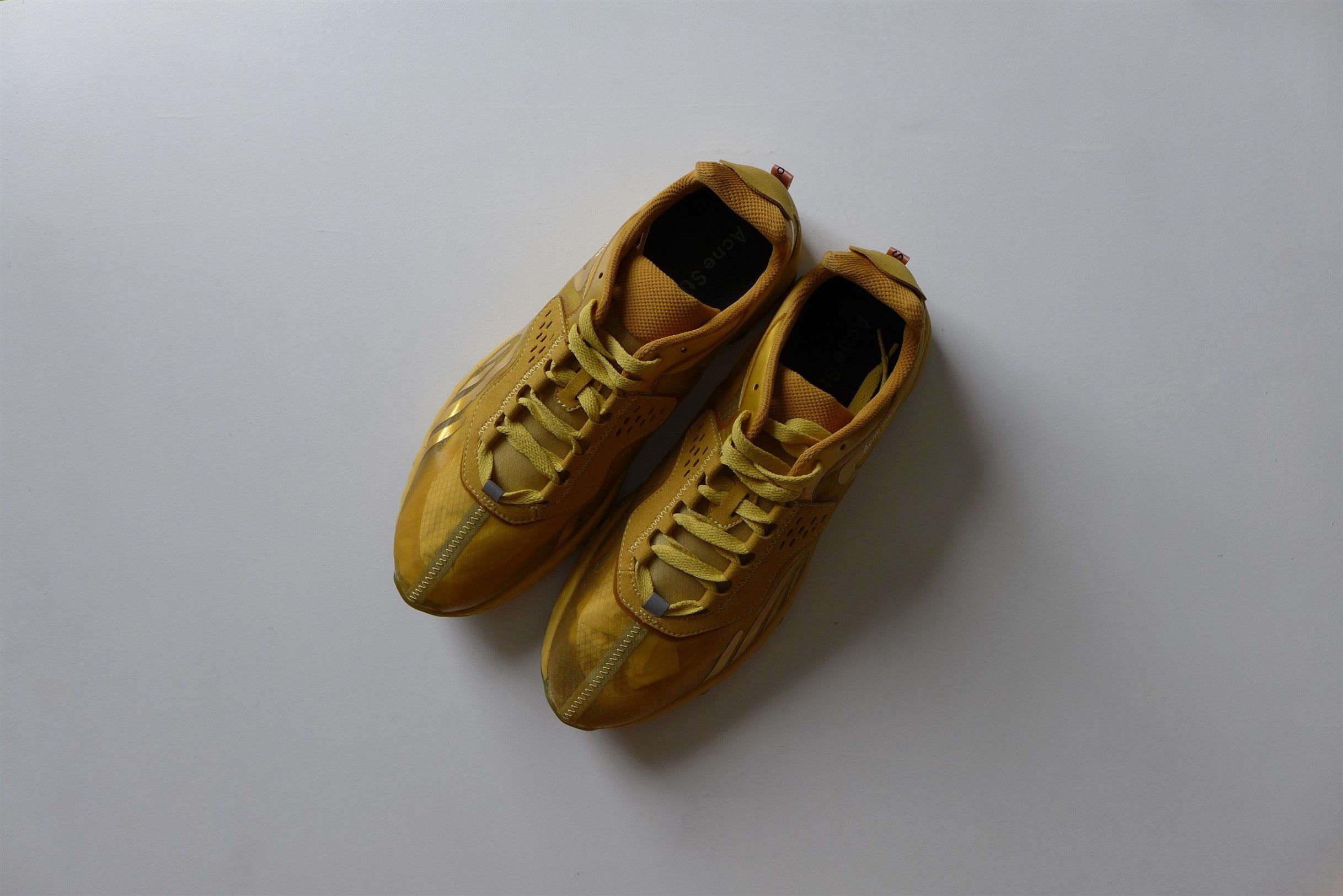 Acne Studios Acne Buzz Trail Sneakers - Gold. Size US 9 / EU 42 - 2 Thumbnail