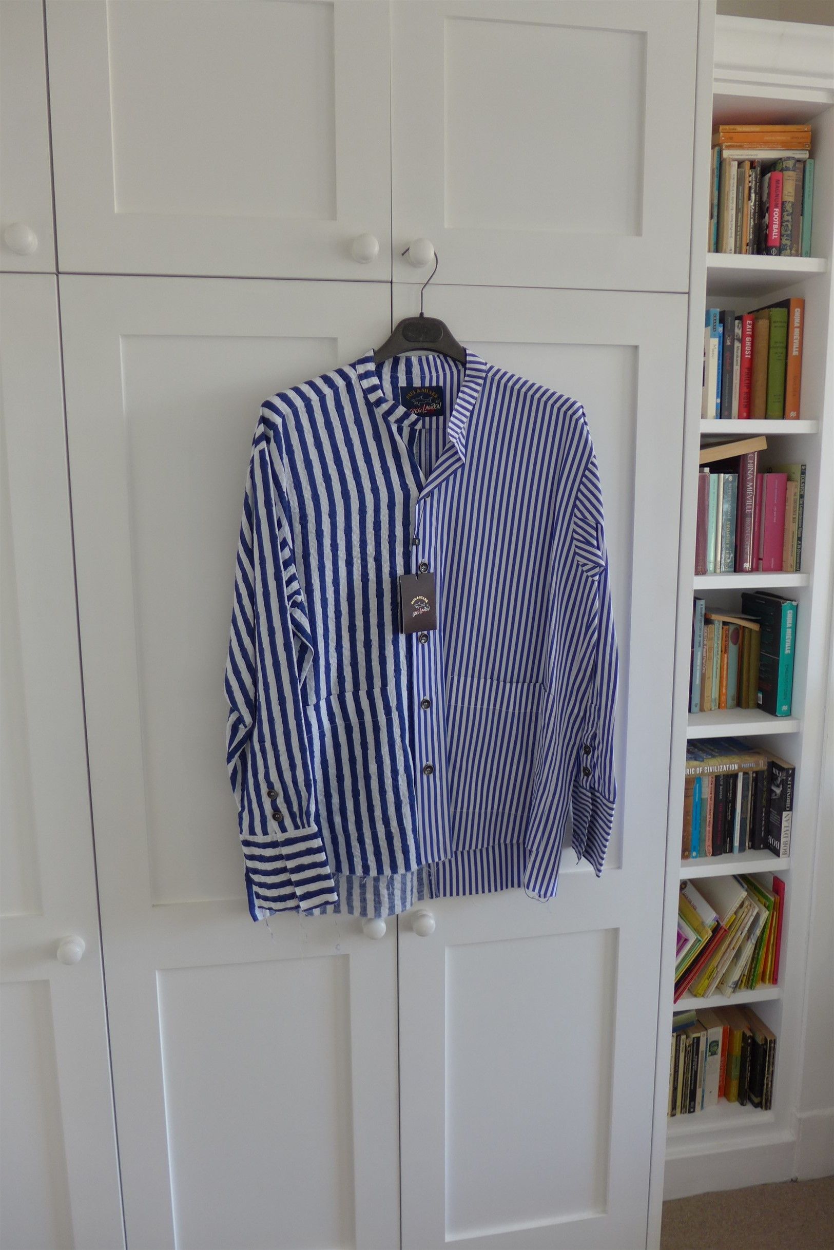 Greg Lauren × Paul & Shark Greg Lauren X Paul & Shark Oversized Contrast Striped Shirt Size US S / EU 44-46 / 1 - 3 Thumbnail