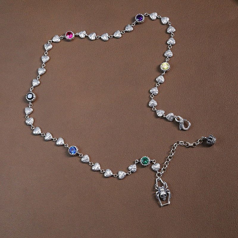 Jewelry Elegant Zircons Love Heart Necklace Size ONE SIZE - 4 Thumbnail