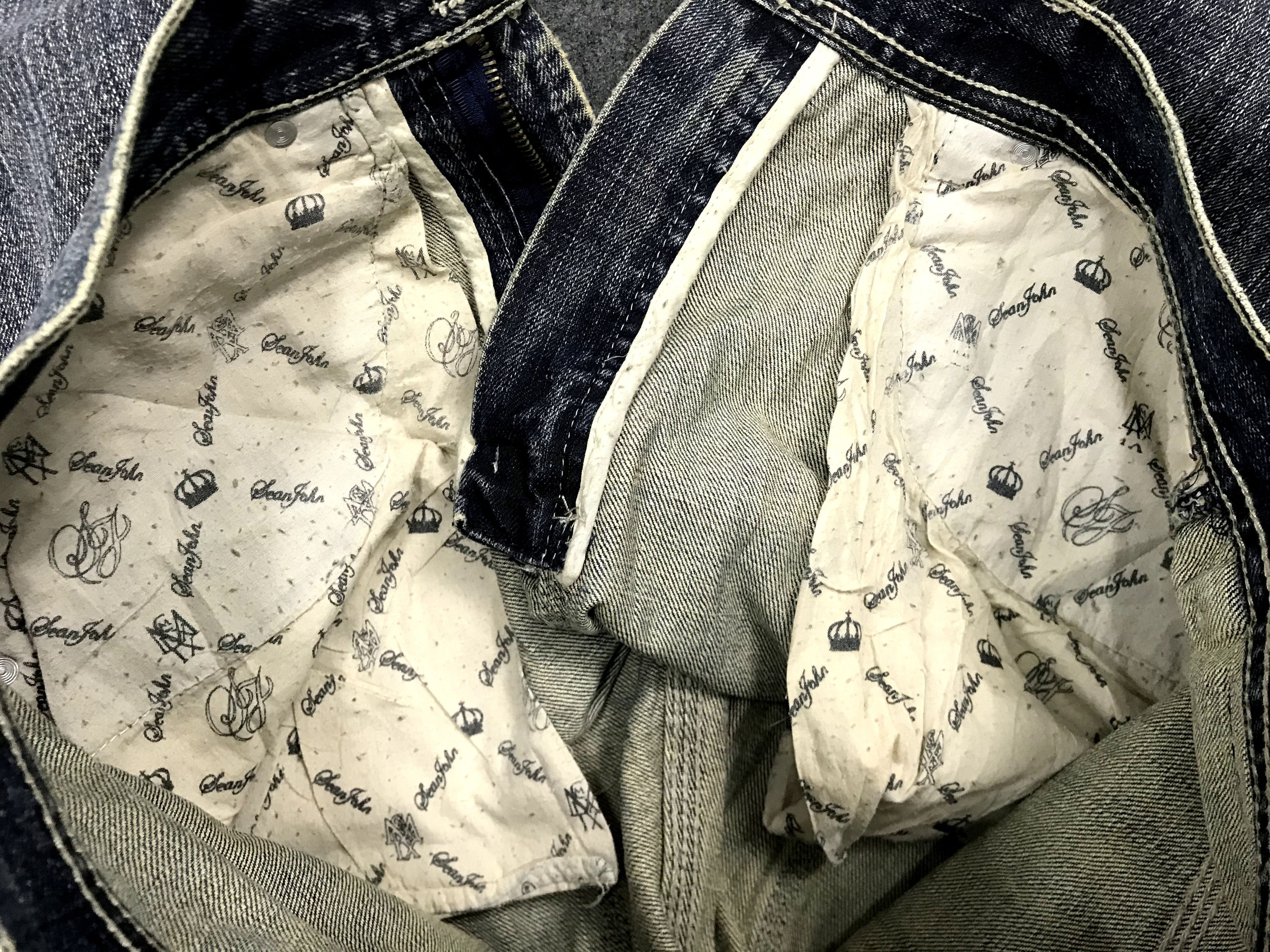 Designer × Sean John Vintage Sean John Embroidery Logo Denim Jeans Pants Size US 32 / EU 48 - 8 Thumbnail