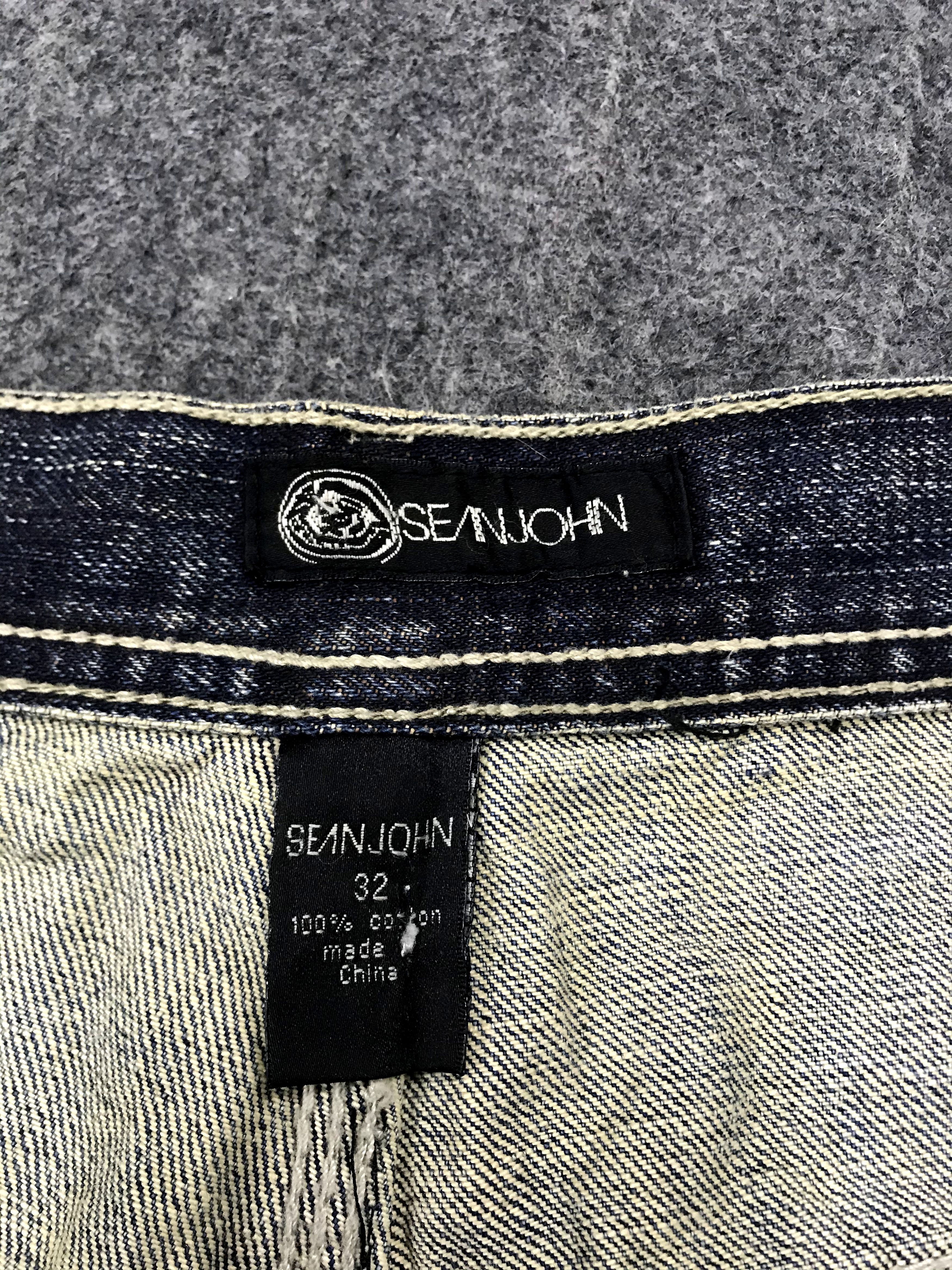 Designer × Sean John Vintage Sean John Embroidery Logo Denim Jeans Pants Size US 32 / EU 48 - 6 Thumbnail