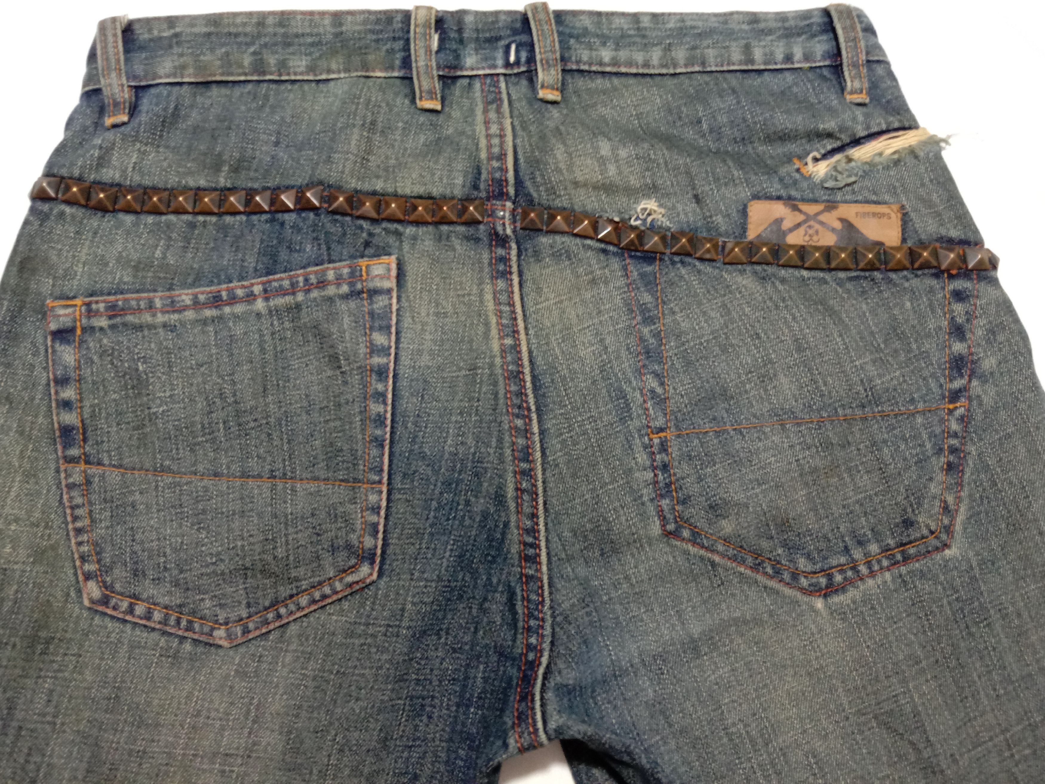 Fiberops Fiberops Shitsyeahs Stud Tactical Denim Cyber Punk Size US 33 - 6 Thumbnail