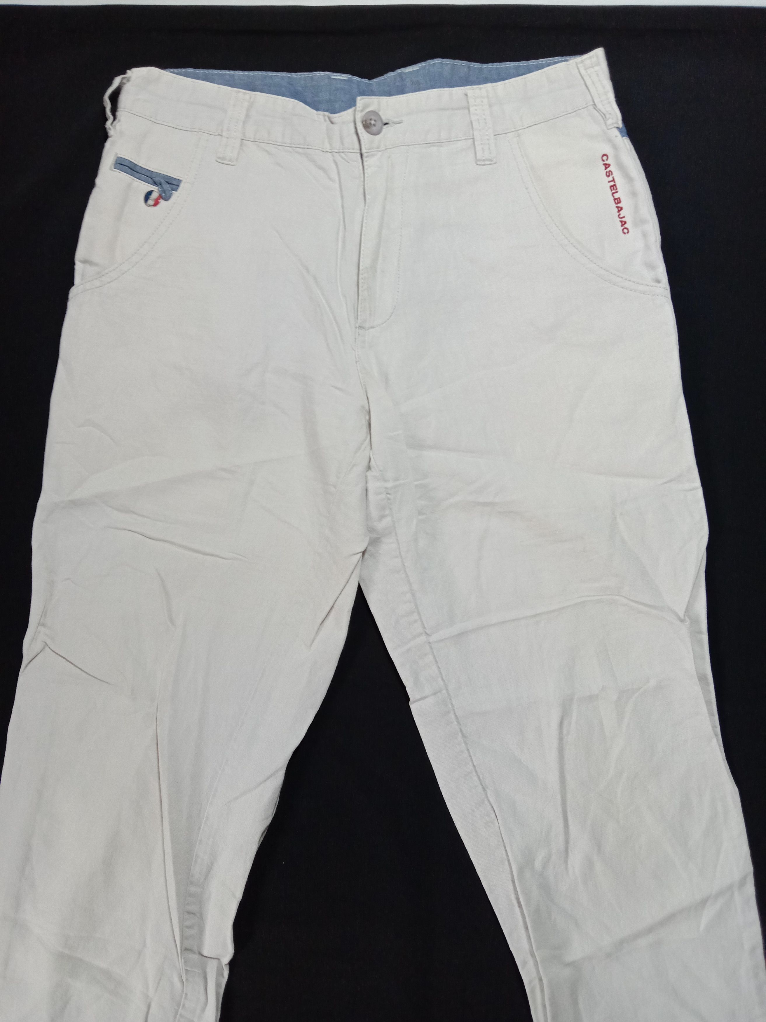 Designer Jean Charles de Castelbajac White Pants Size 29" - 4 Thumbnail