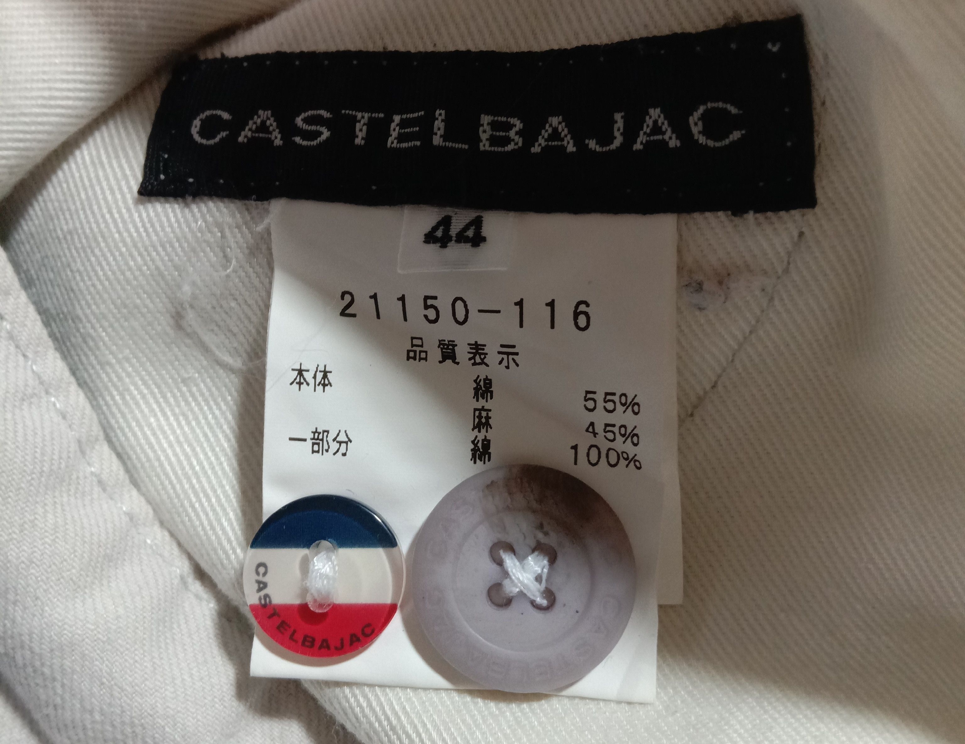 Designer Jean Charles de Castelbajac White Pants Size 29" - 9 Thumbnail