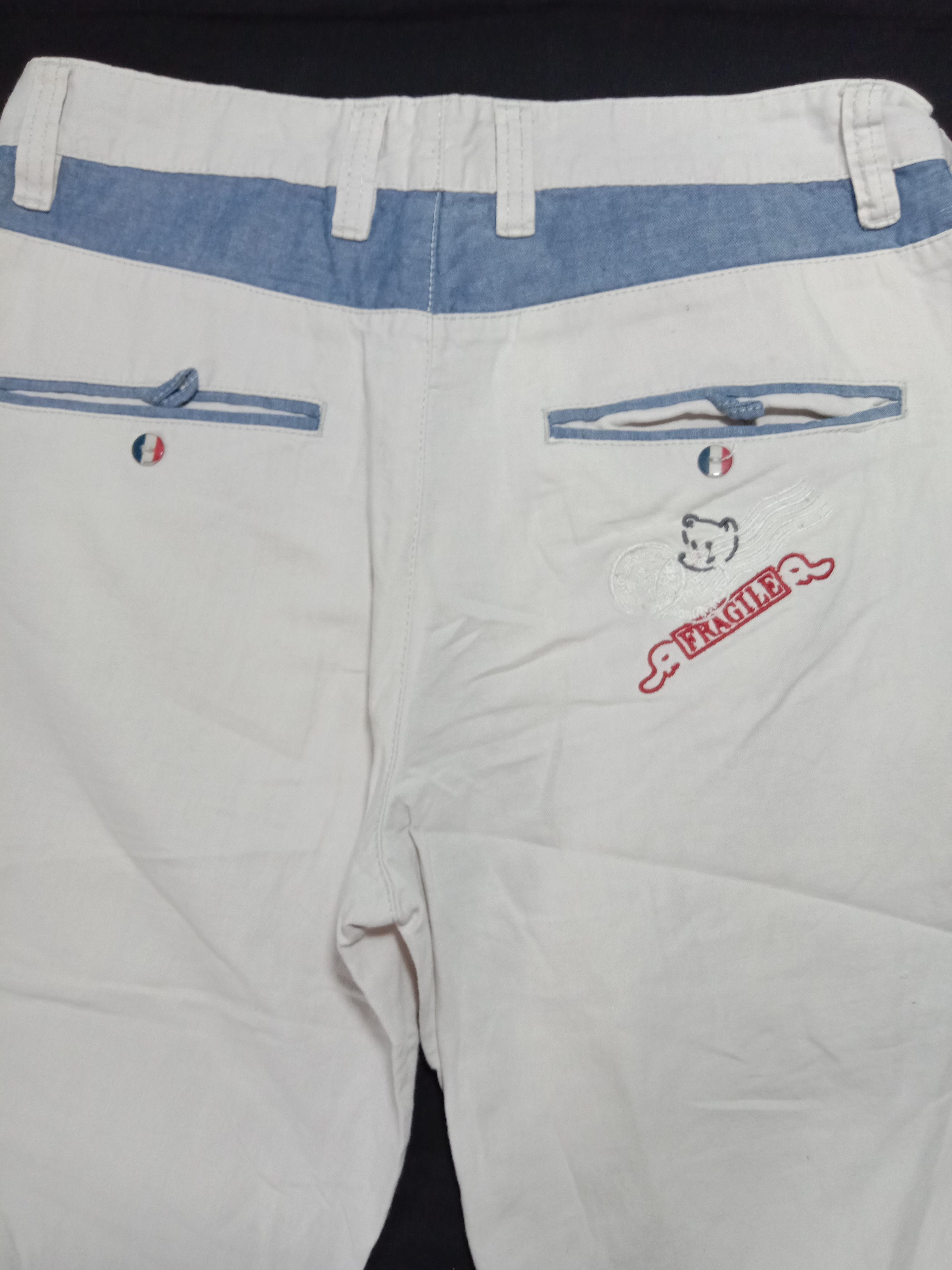 Designer Jean Charles de Castelbajac White Pants Size 29" - 3 Thumbnail