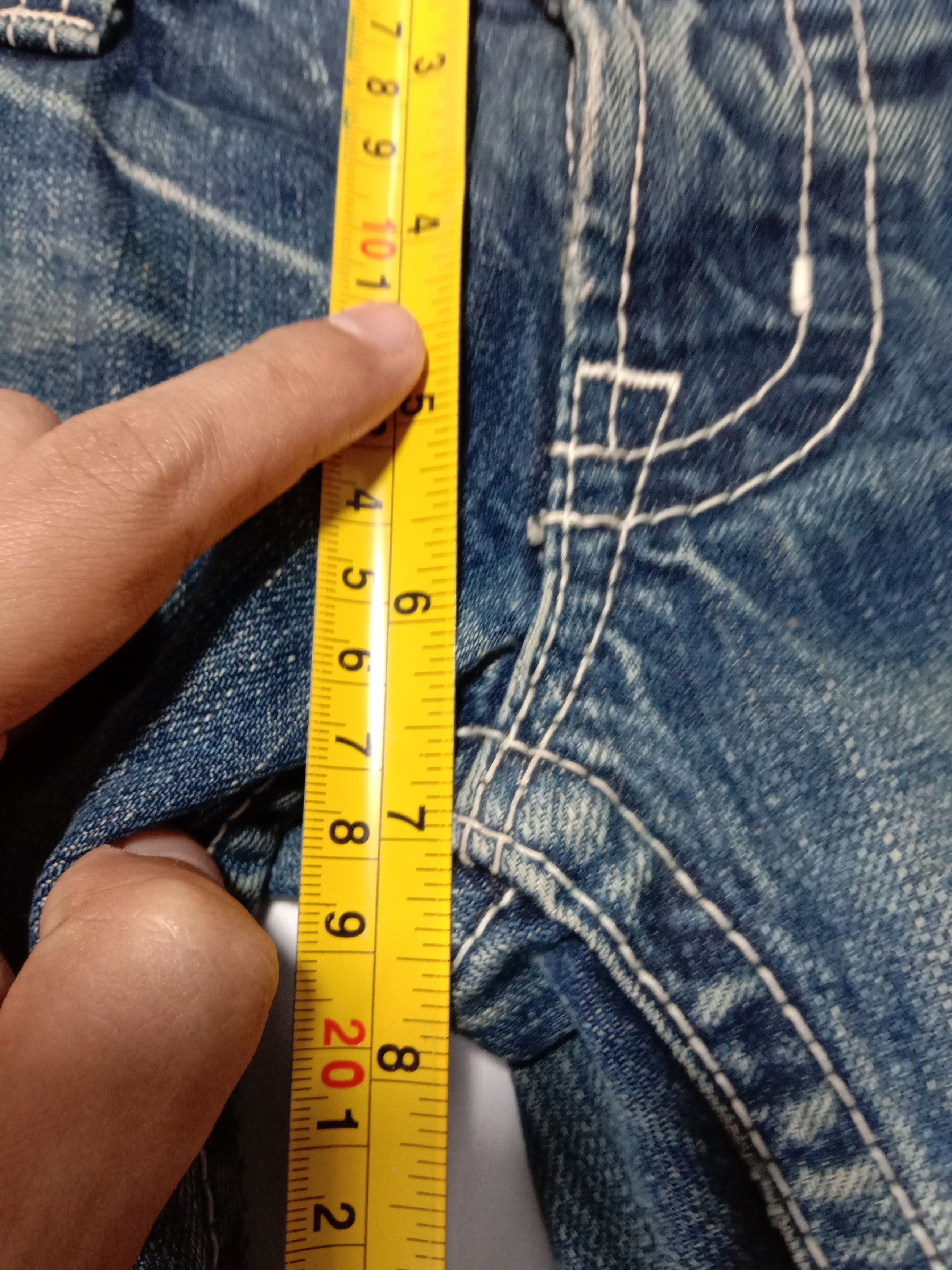 Japanese Brand Rodeo crowns blue denim jeans distressed bikers wear Size 32" / US 10 / IT 46 - 12 Thumbnail