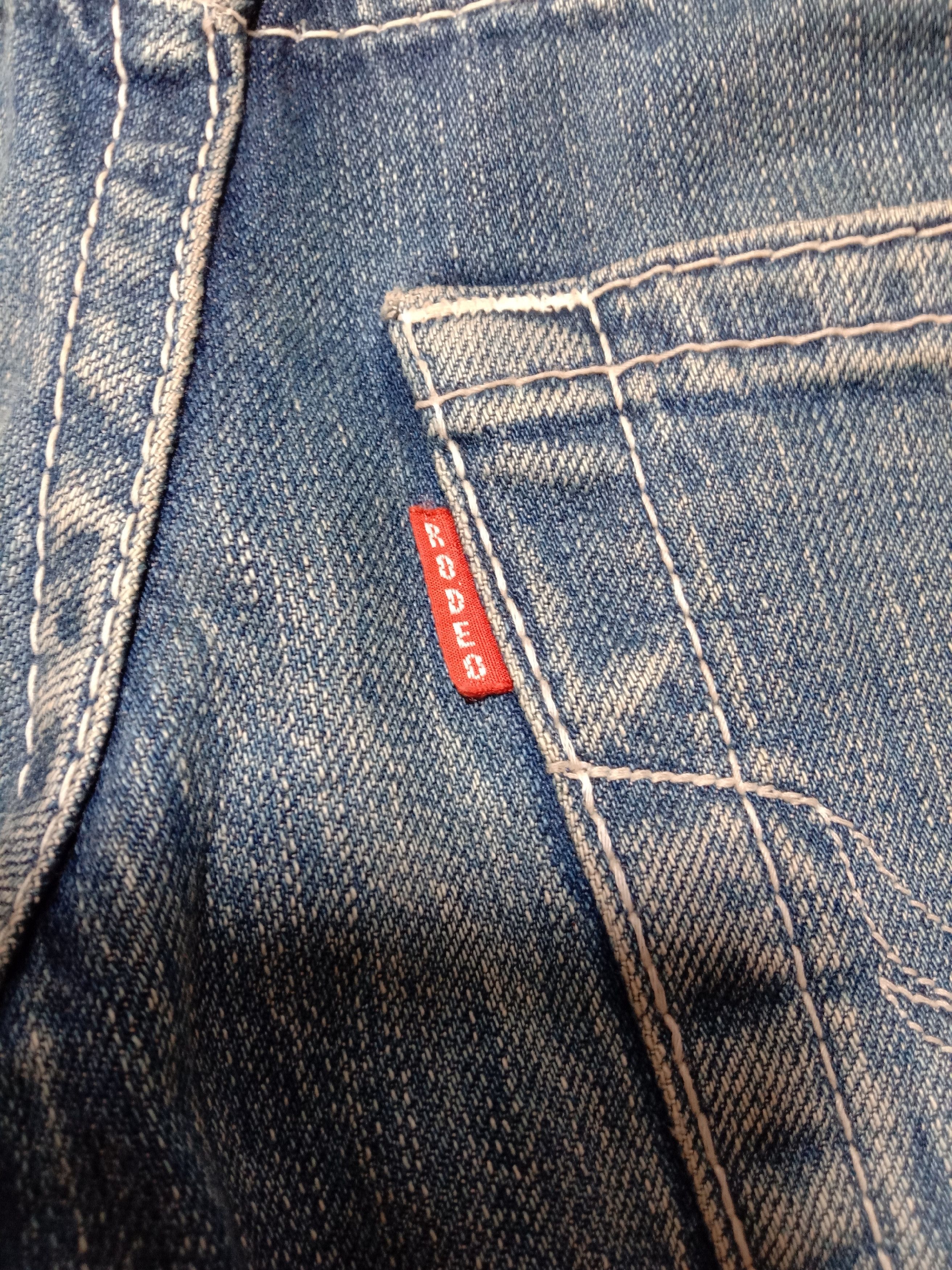 Japanese Brand Rodeo crowns blue denim jeans distressed bikers wear Size 32" / US 10 / IT 46 - 8 Thumbnail
