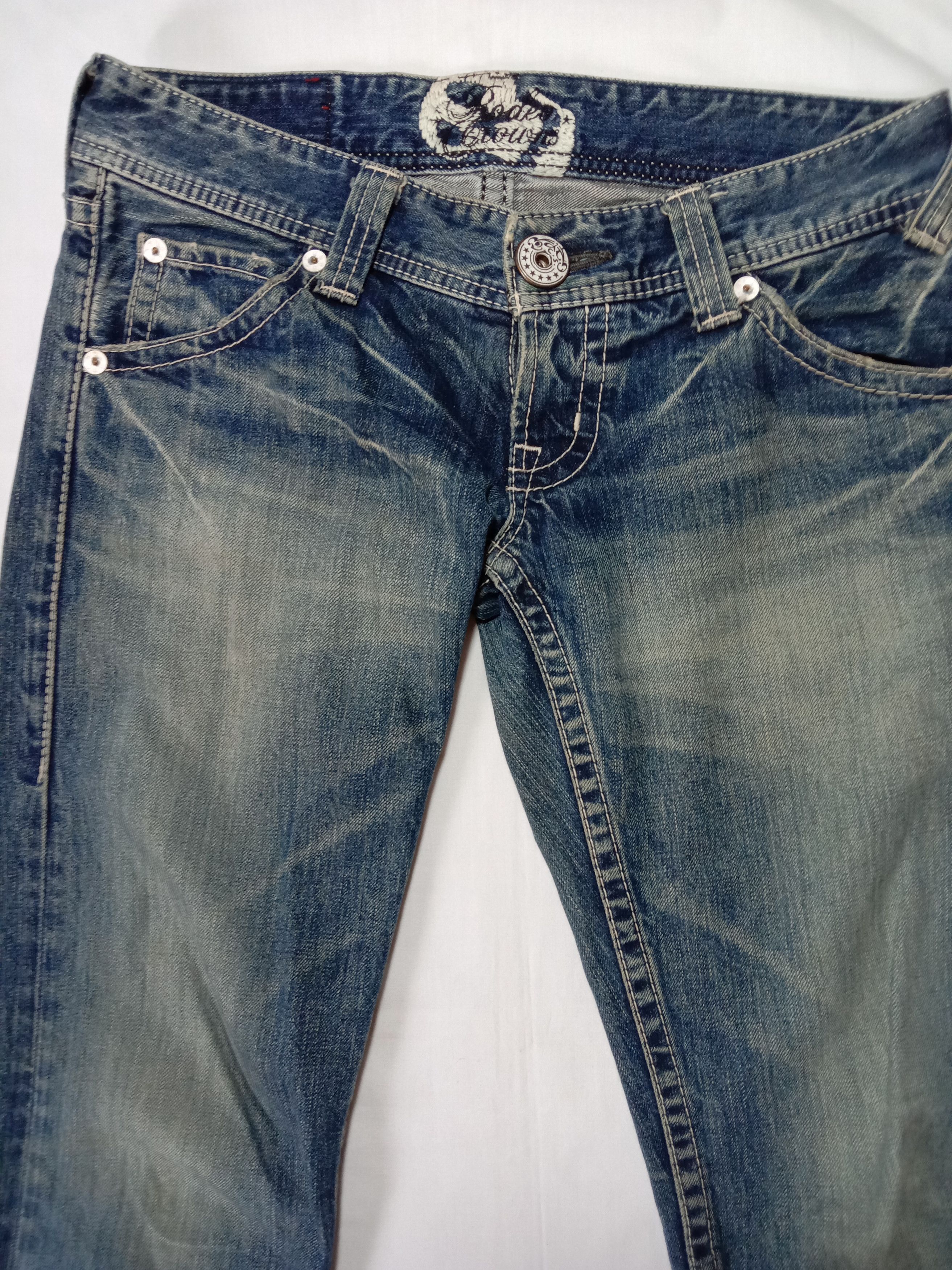 Japanese Brand Rodeo crowns blue denim jeans distressed bikers wear Size 32" / US 10 / IT 46 - 3 Thumbnail