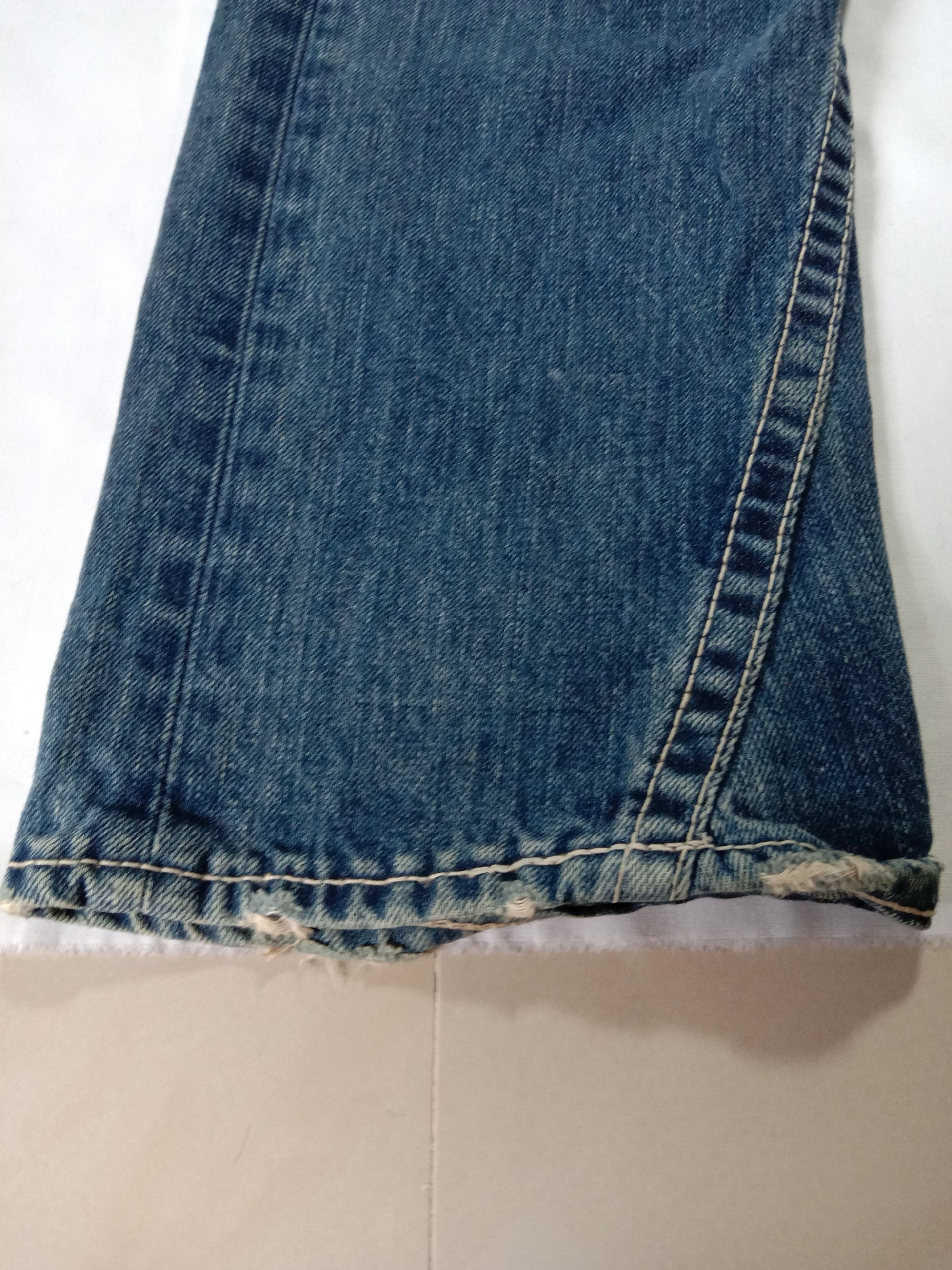 Japanese Brand Rodeo crowns blue denim jeans distressed bikers wear Size 32" / US 10 / IT 46 - 5 Thumbnail