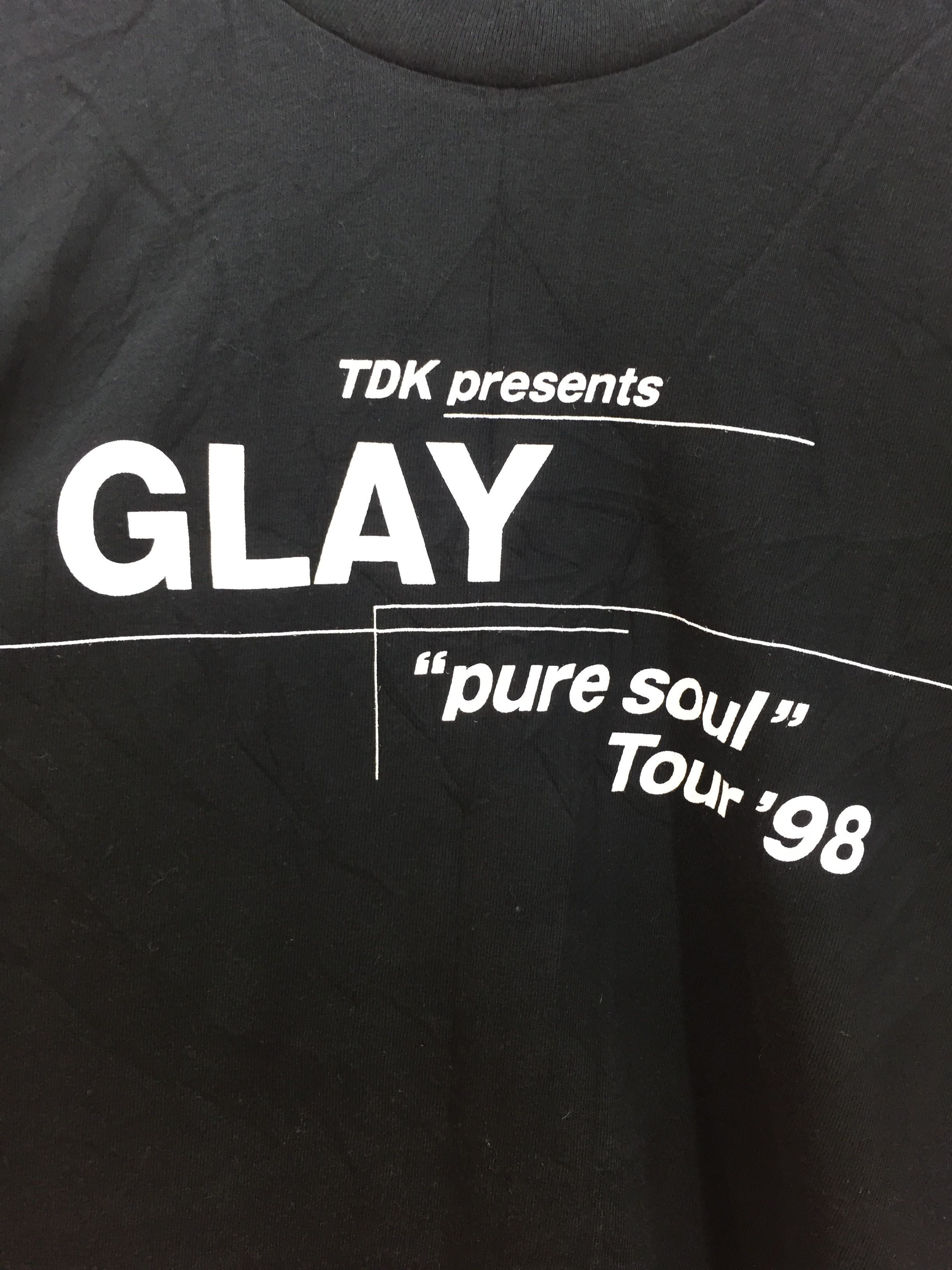 Japanese Brand VINTAGE GLAY BAND PURE SOUL 1998 TOUR Size US M / EU 48-50 / 2 - 5 Thumbnail