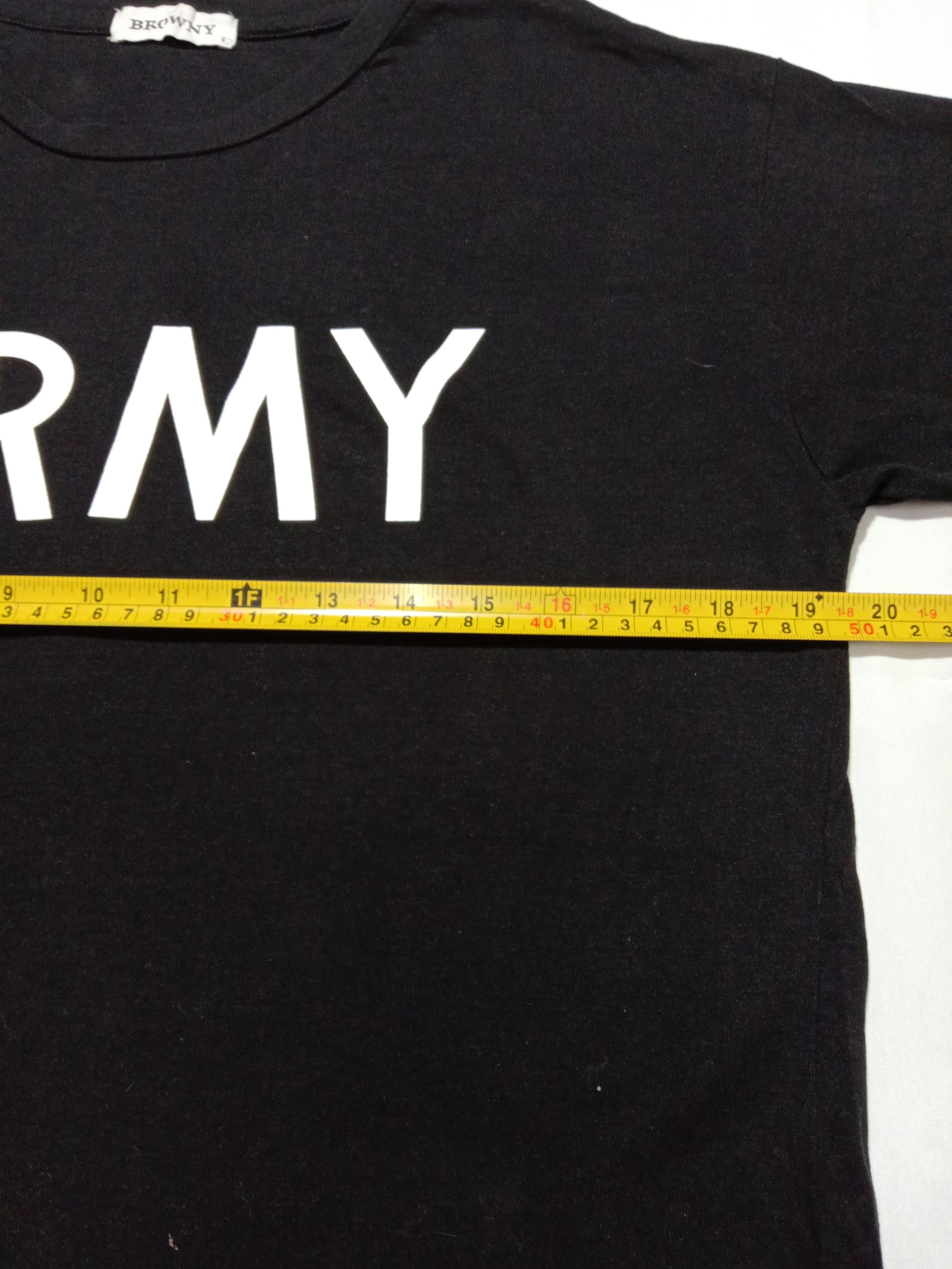Japanese Brand ARMY Shirt Browny Tag Black Tee Medium Size Size US M / EU 48-50 / 2 - 6 Thumbnail