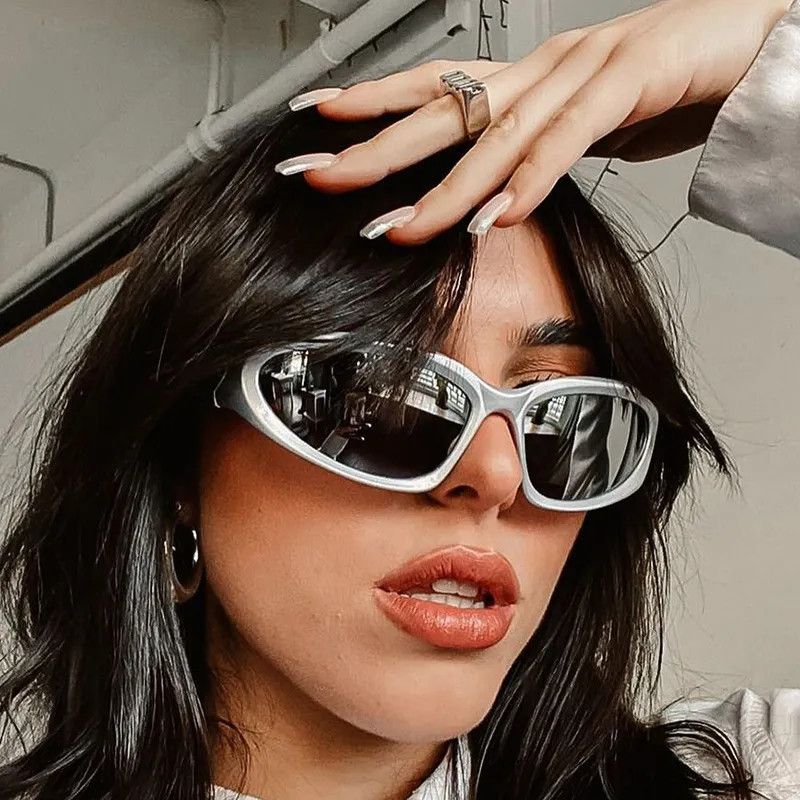 The Unbranded Brand Y2K Punk Sport Sunglasses Men/Women Fashion Eyewear Size ONE SIZE - 1 Thumbnail