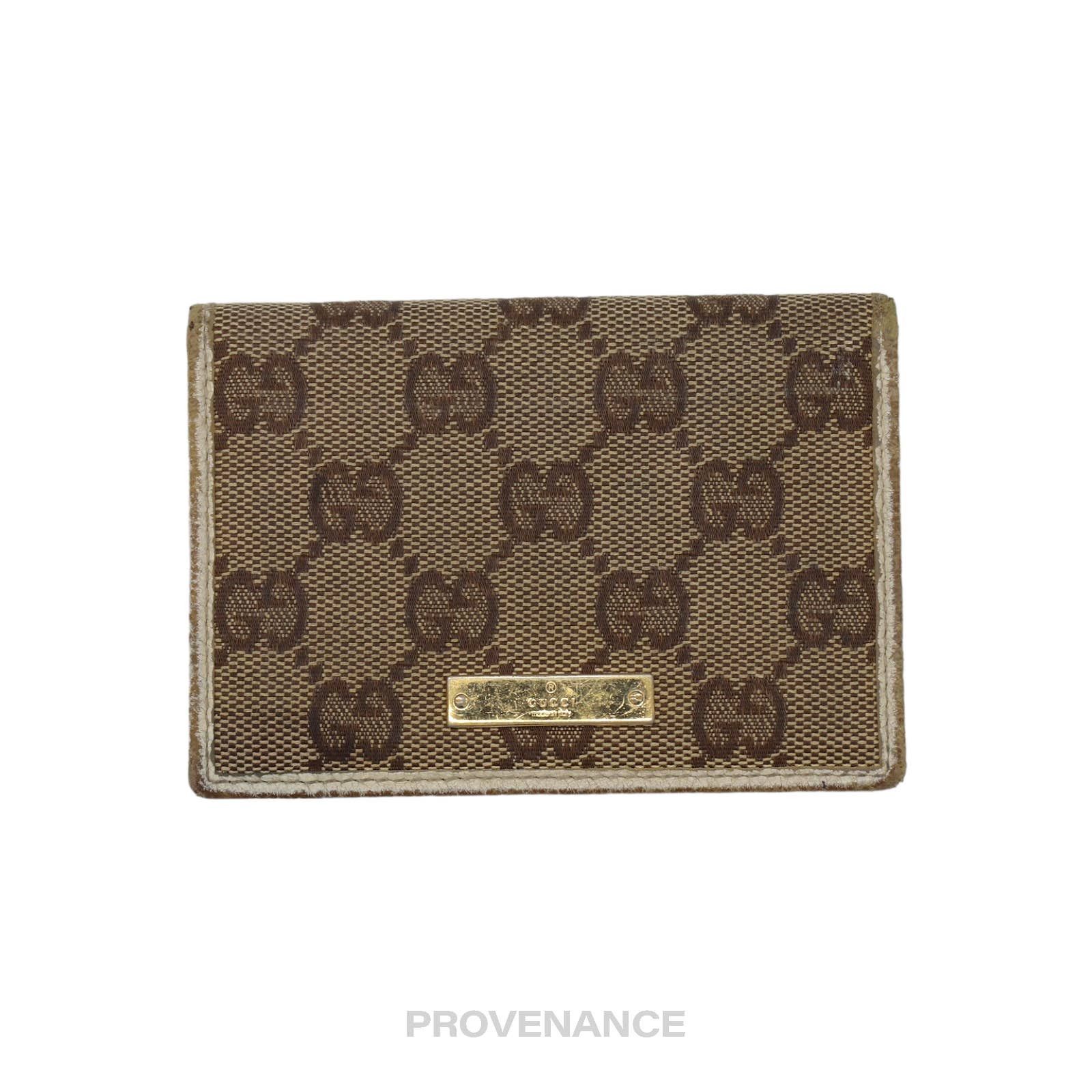 Gucci 🔴 Gucci Pocket Organizer Wallet GG Canvas White Grailed