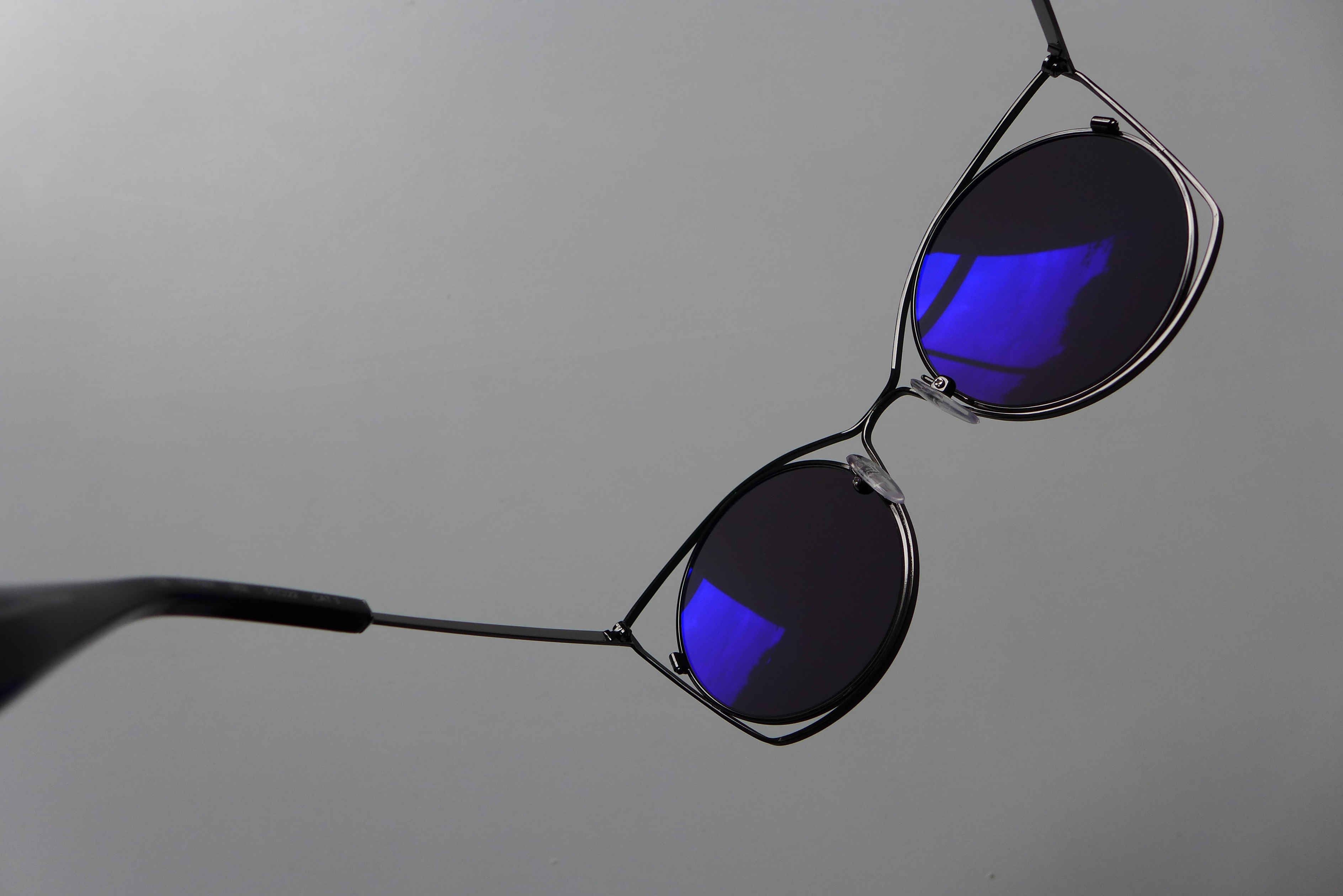 Yohji Yamamoto Yohji Yamamoto YY7007 Cat-Eye Sunglasses - Black Size ONE SIZE - 11 Thumbnail