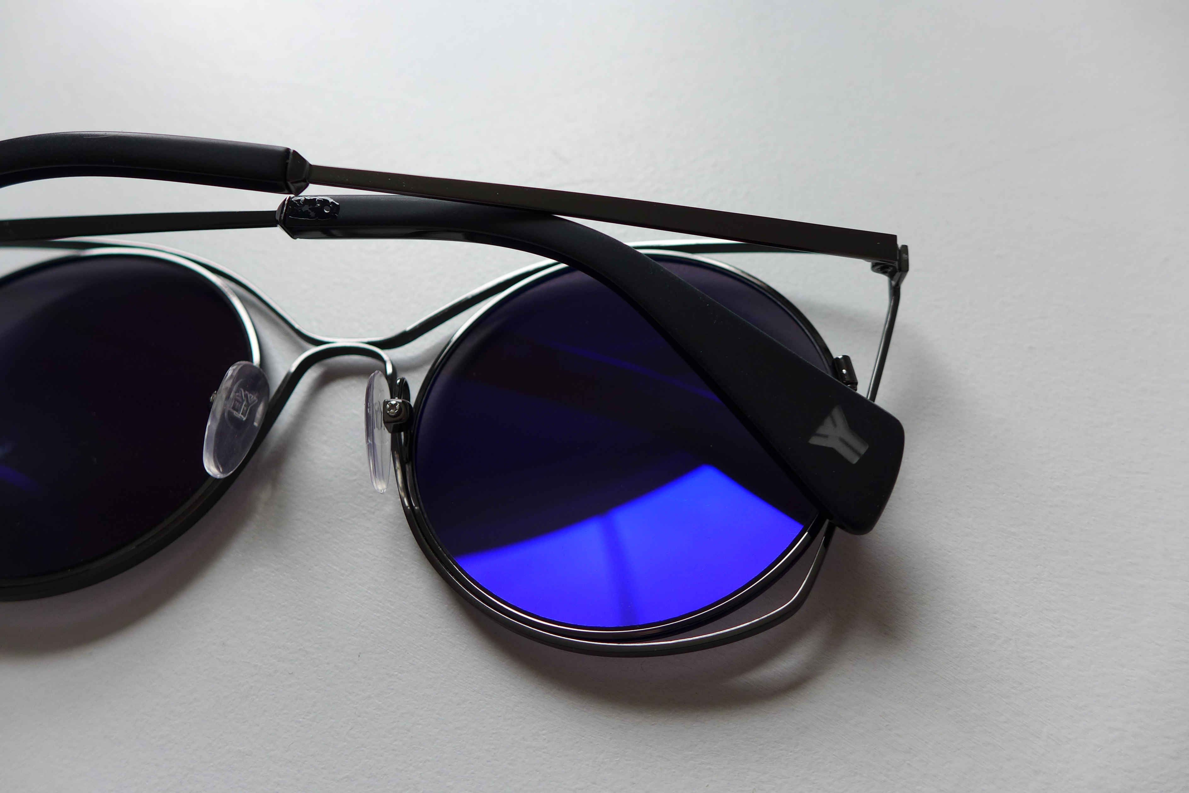 Yohji Yamamoto Yohji Yamamoto YY7007 Cat-Eye Sunglasses - Black Size ONE SIZE - 4 Thumbnail