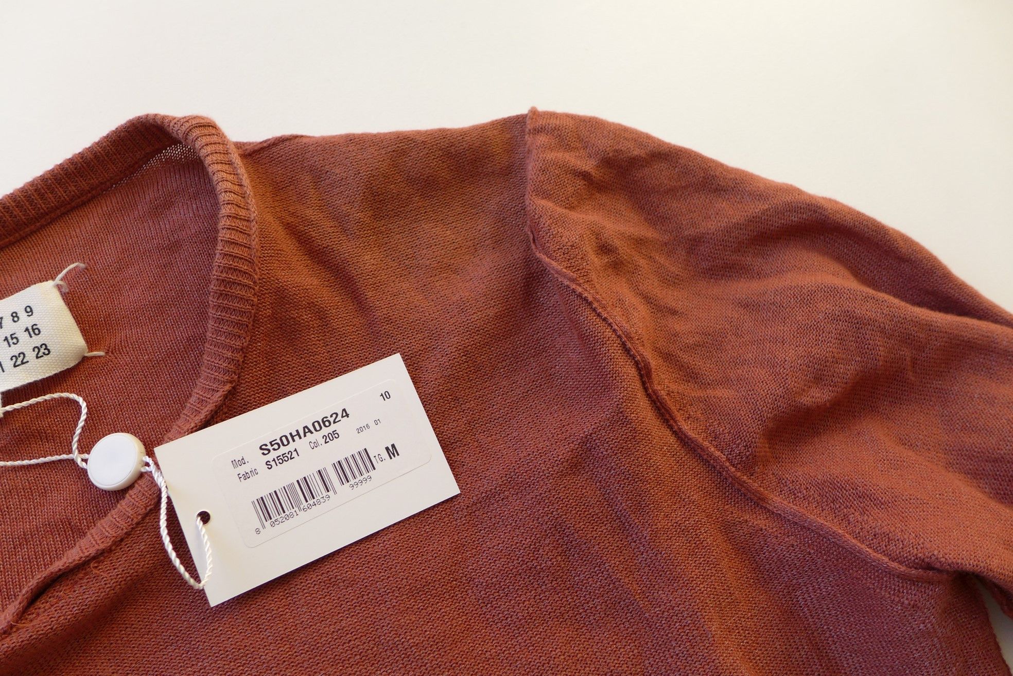 Maison Margiela Margiela SS16 Exposed Seam Metallic Sweater - Rust Size US M / EU 48-50 / 2 - 6 Thumbnail