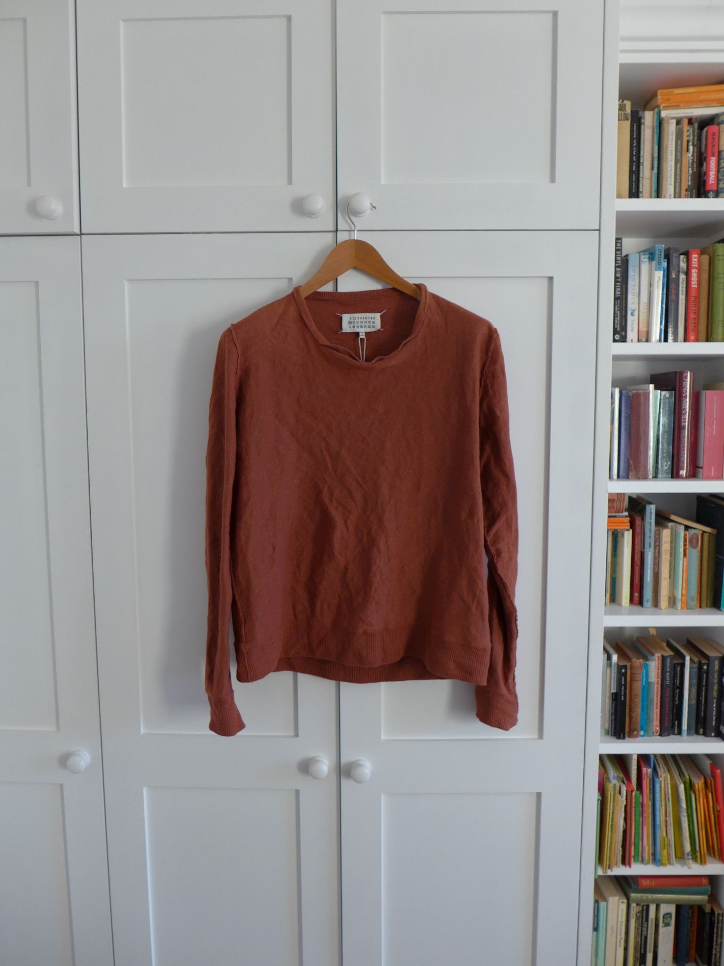 Maison Margiela Margiela SS16 Exposed Seam Metallic Sweater - Rust Size US M / EU 48-50 / 2 - 1 Thumbnail