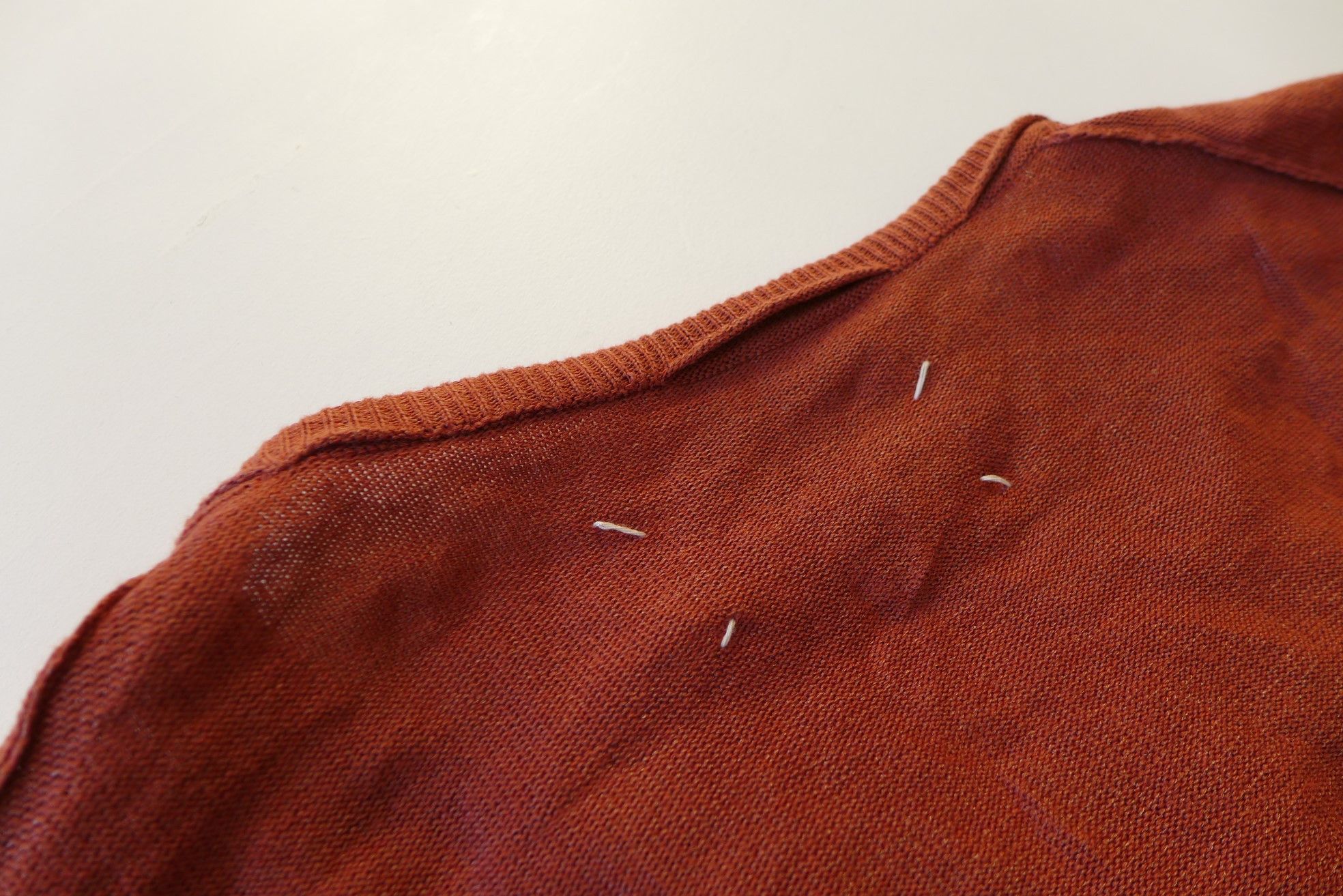 Maison Margiela Margiela SS16 Exposed Seam Metallic Sweater - Rust Size US M / EU 48-50 / 2 - 5 Thumbnail