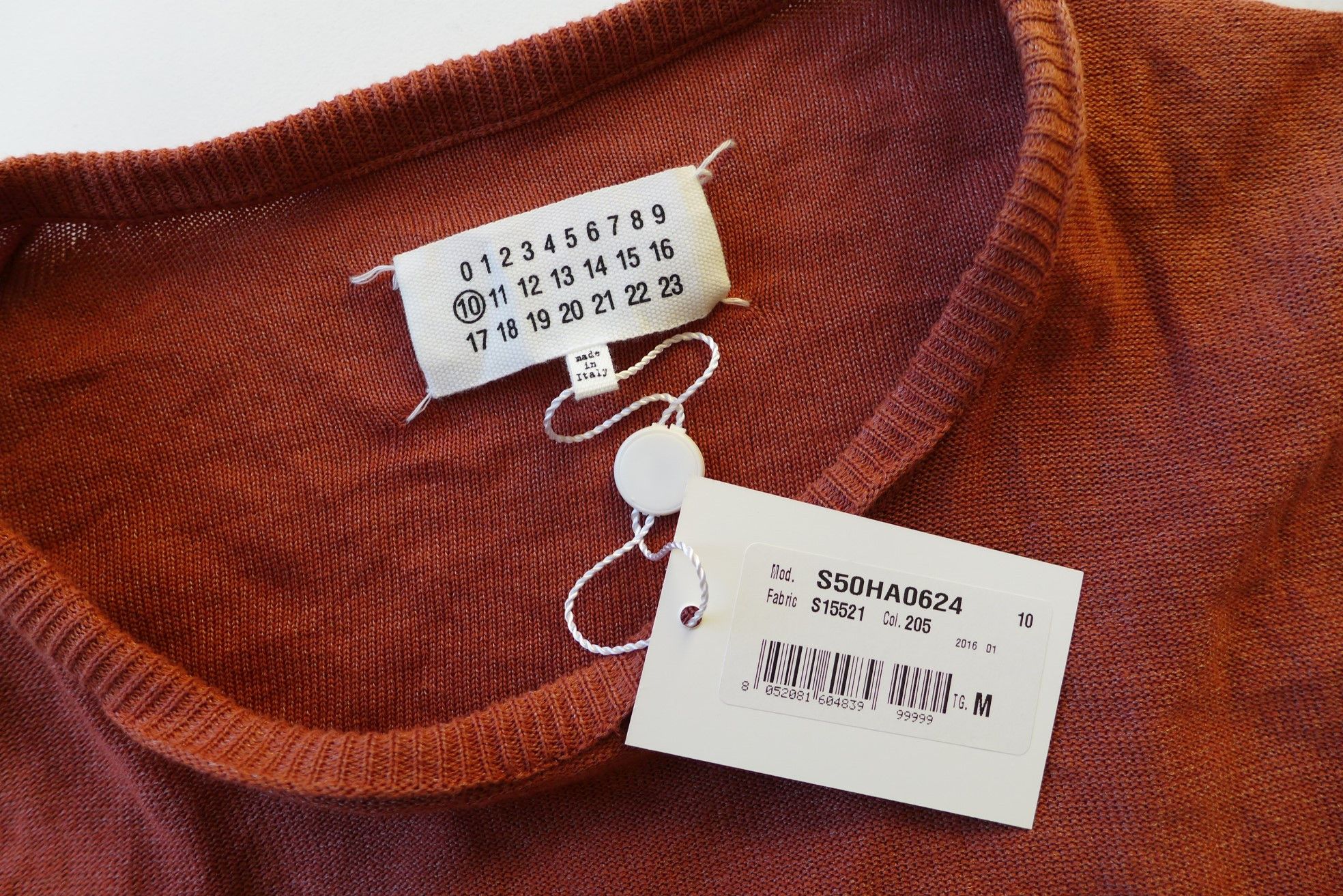 Maison Margiela Margiela SS16 Exposed Seam Metallic Sweater - Rust Size US M / EU 48-50 / 2 - 4 Thumbnail